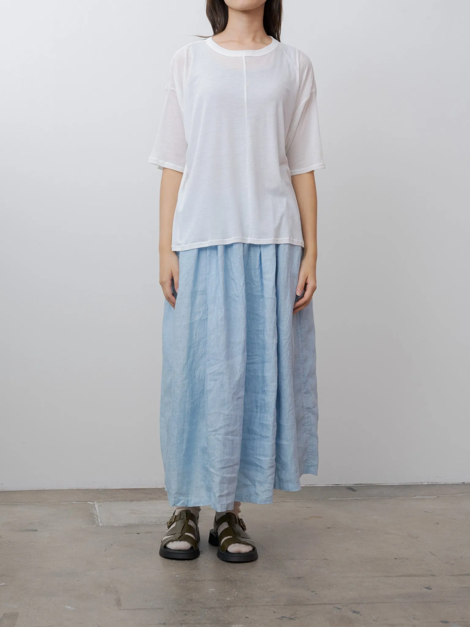 T-Shirt and Tanktop Set - Gray x White sold by Namu Shop