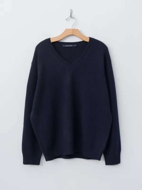 Mann 3-Ply Cashmere Sweater - Midnight sold by Namu Shop