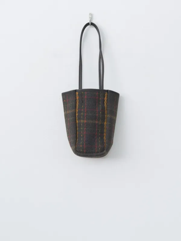 Oiled Cotton Wool Tote Small - Plaid sold by Namu Shop