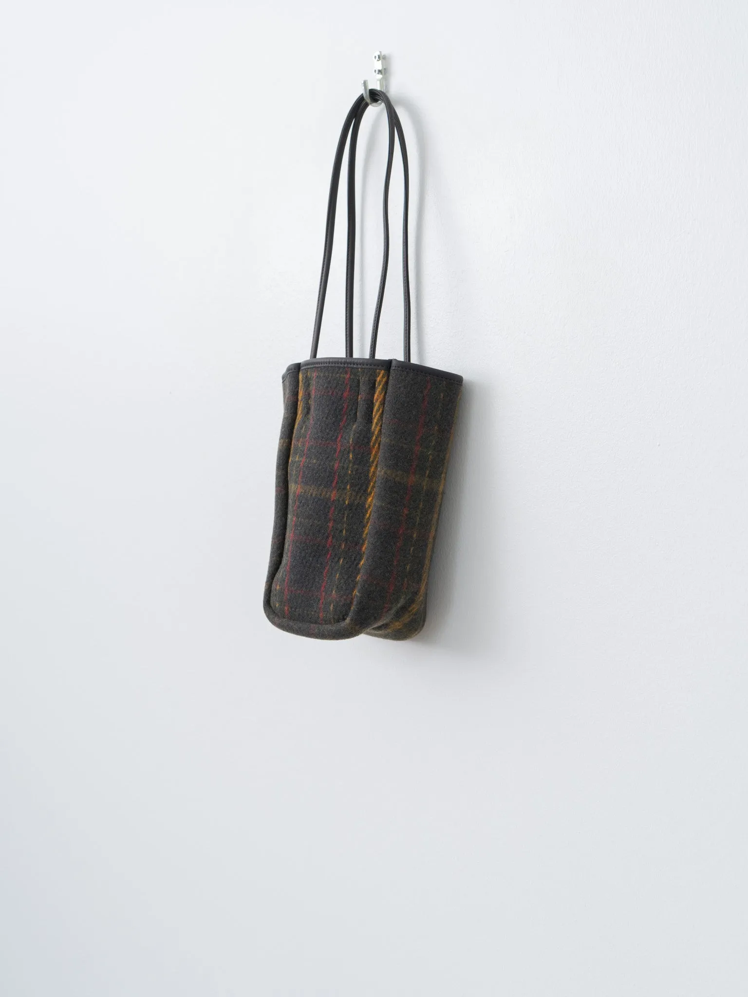 Oiled Cotton Wool Tote Small - Plaid sold by Namu Shop product image thumbnail 5