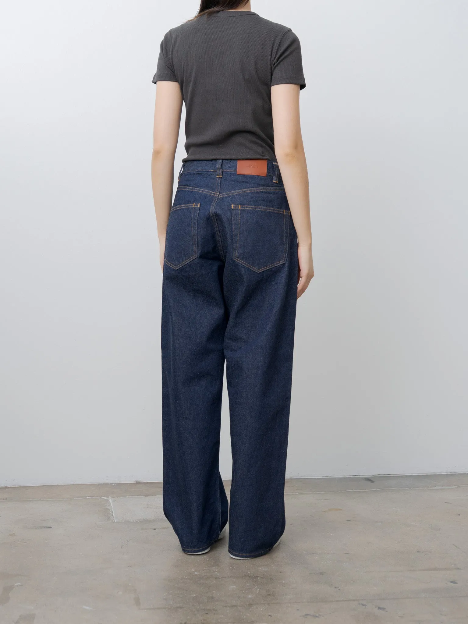 Recycle Suvin Rib Fit T-Shirt - Charcoal Gray sold by Namu Shop product image thumbnail 5