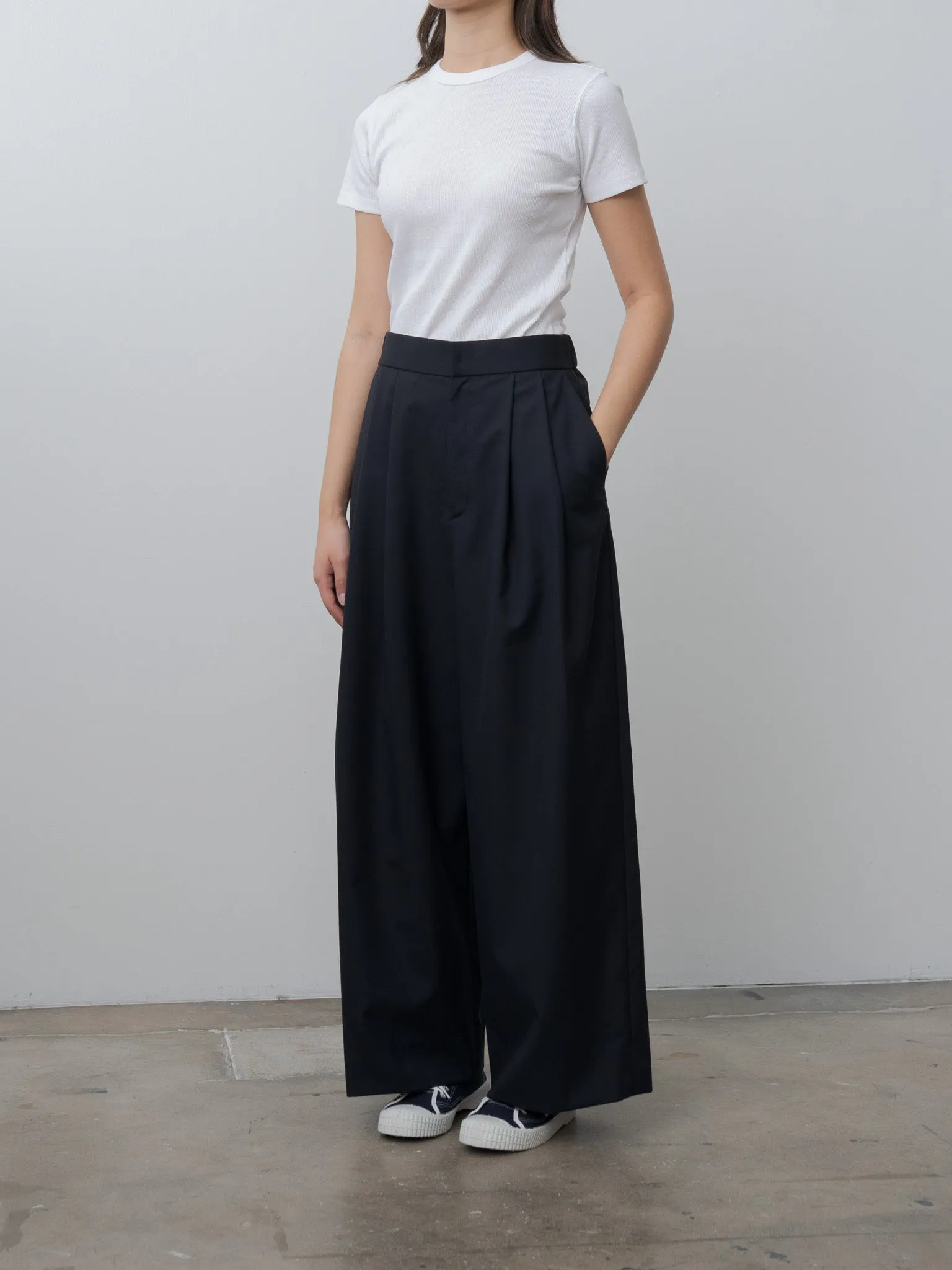 Recycle Suvin Rib Fit T-Shirt - White sold by Namu Shop product image thumbnail 4