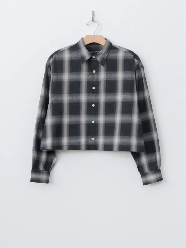 SARA-W Shirt - Gray Check sold by Namu Shop