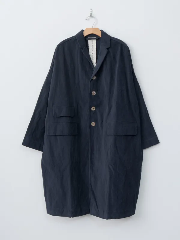 Loose Coat Inox Velvet - Ink sold by Namu Shop