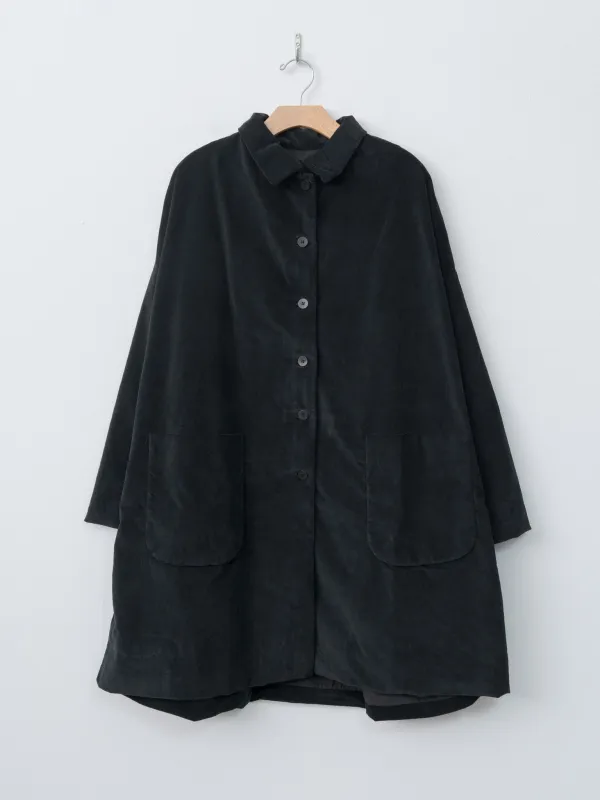 Collar Coat V - Black sold by Namu Shop