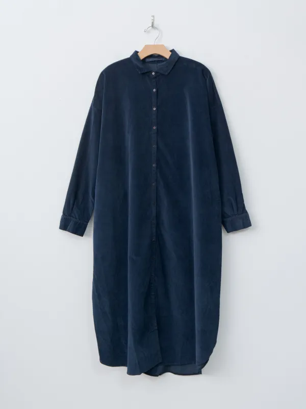 Long Shirt Dress V - Ink sold by Namu Shop