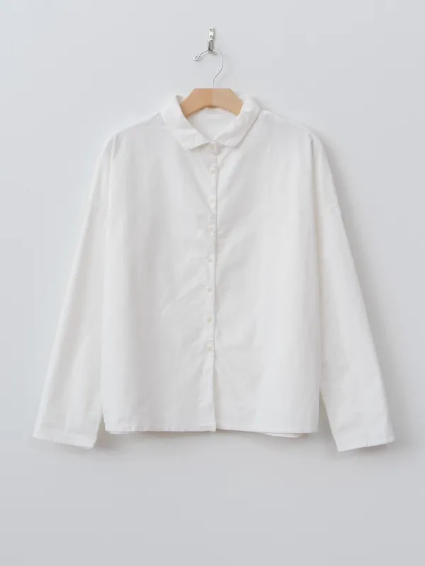 Short Collar Shirt V - Milk sold by Namu Shop