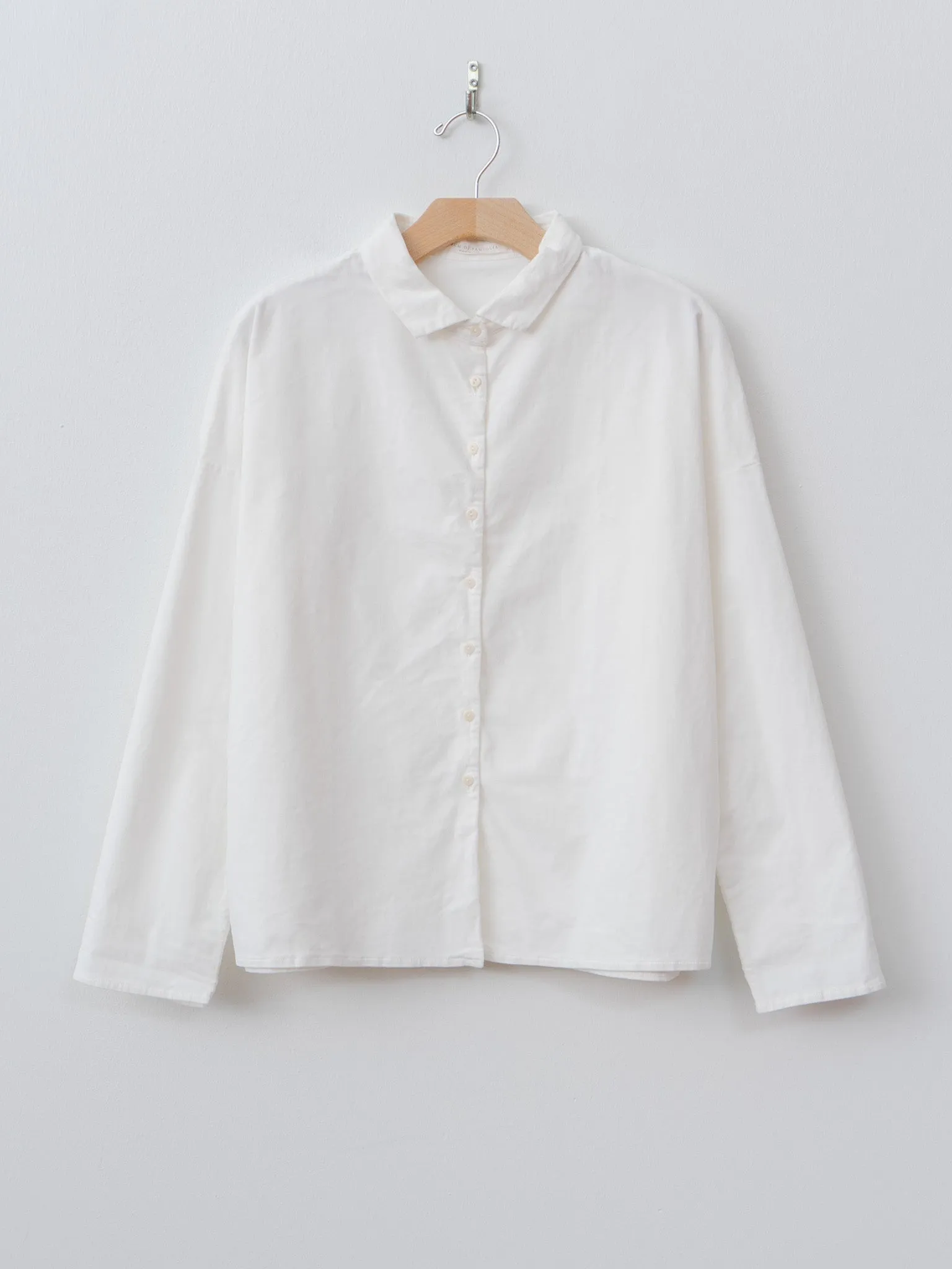 Short Collar Shirt V - Milk sold by Namu Shop