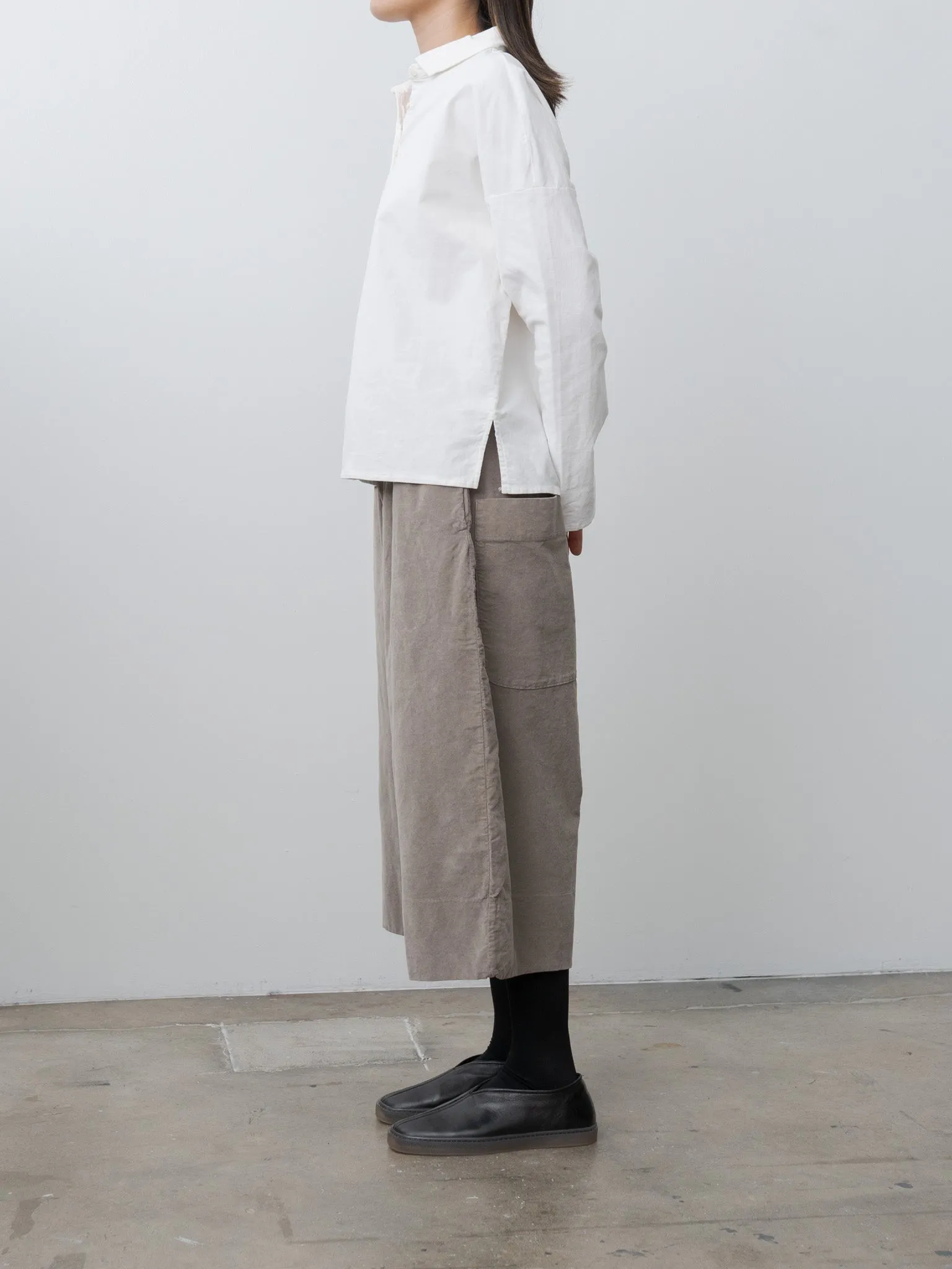 Short Collar Shirt V - Milk sold by Namu Shop product image thumbnail 3