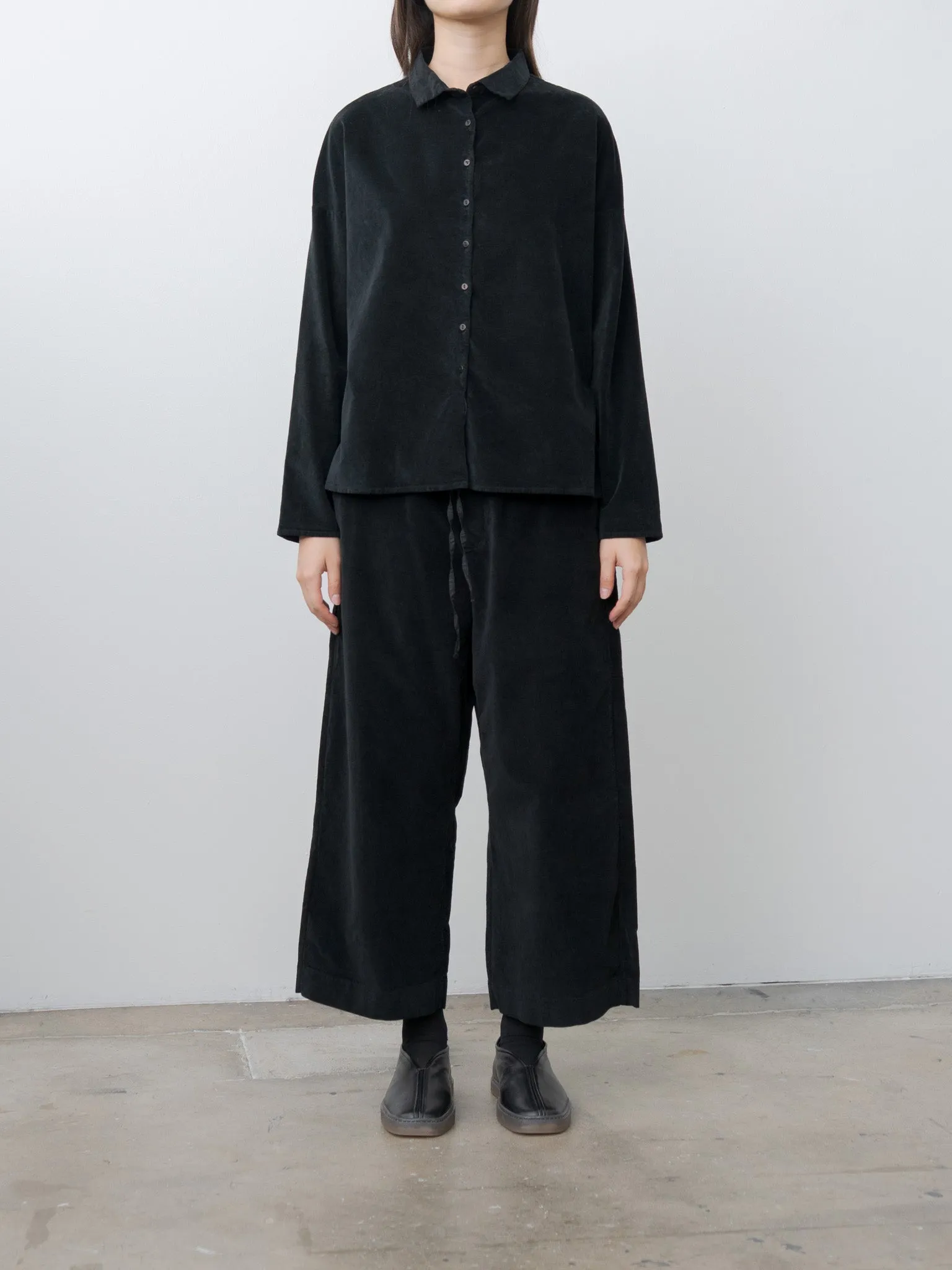 Short Collar Shirt V - Black sold by Namu Shop product image thumbnail 2