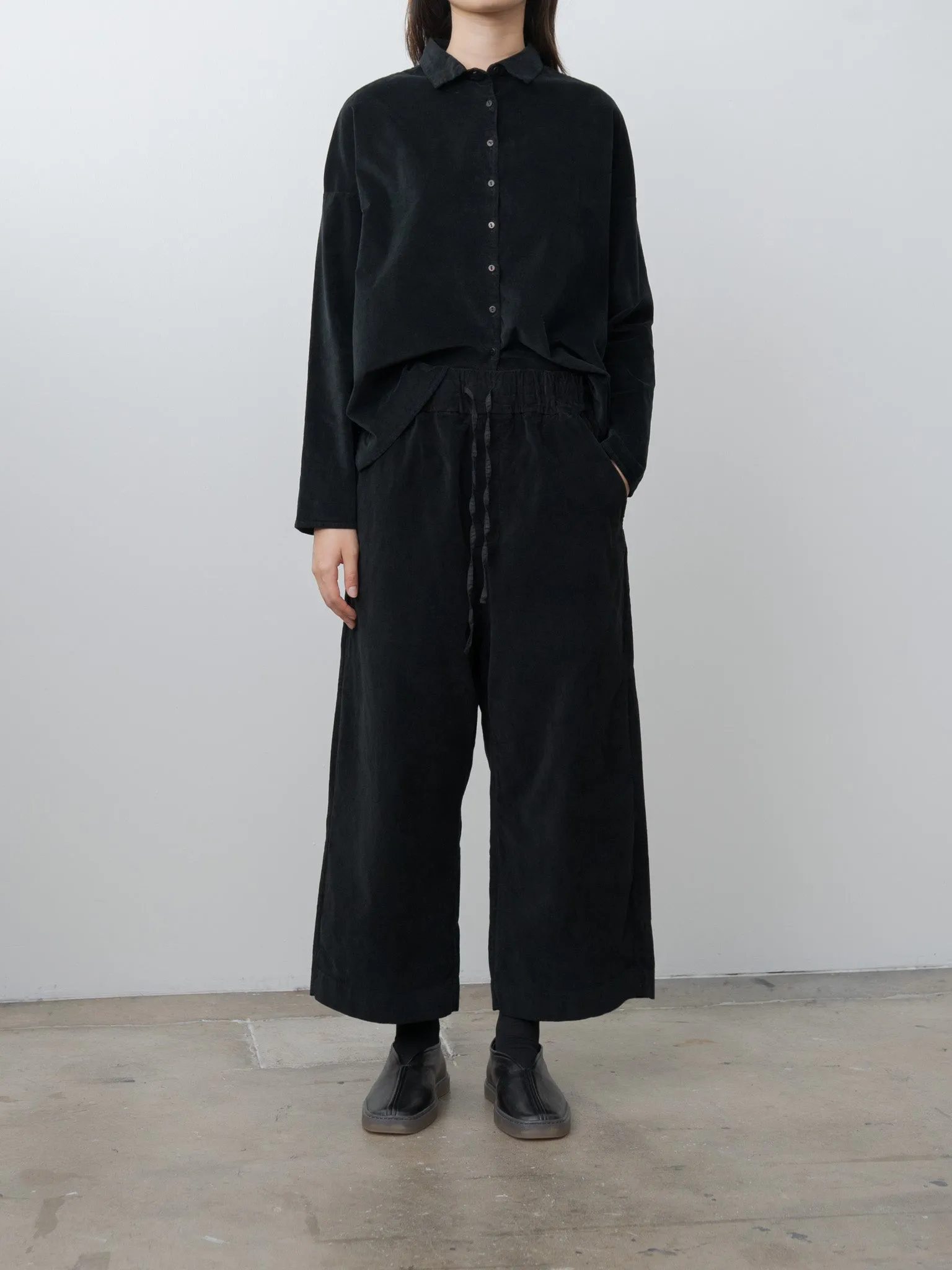 Short Collar Shirt V - Black sold by Namu Shop product image thumbnail 5