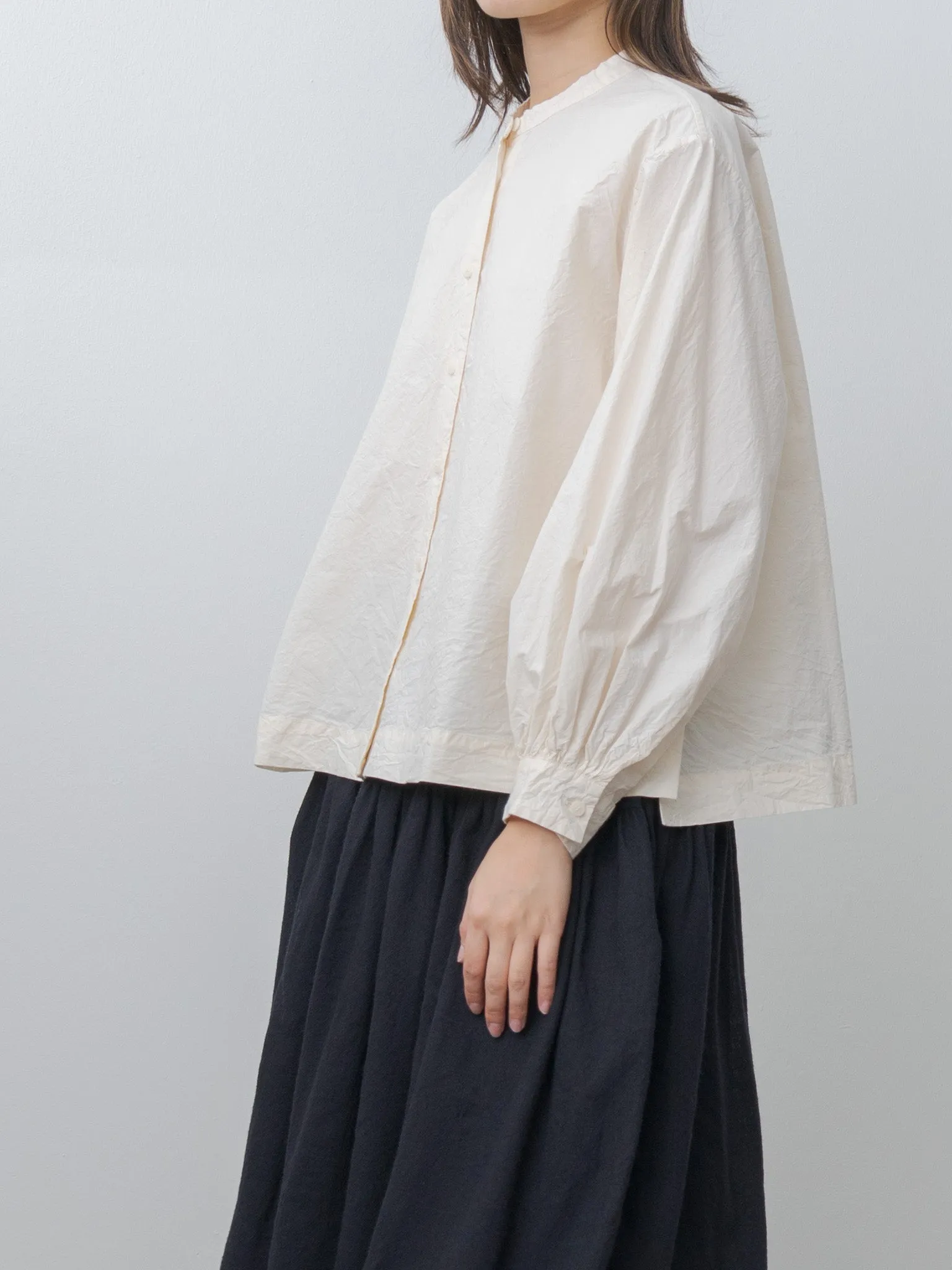 Biggy Grandad Shirt H COT - Natural sold by Namu Shop product image thumbnail 2