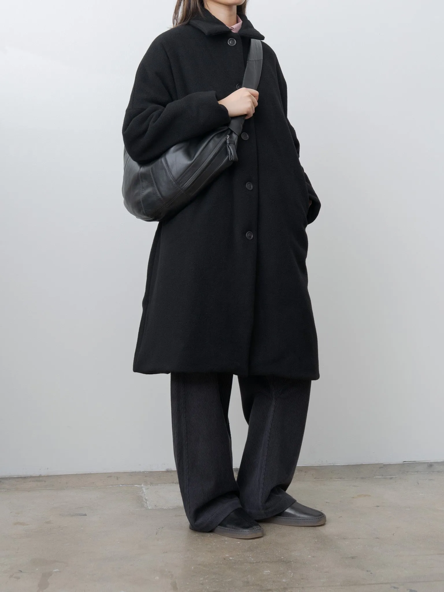 Large Croissant Bag - Black (soft nappa leather) sold by Namu Shop product image thumbnail 2