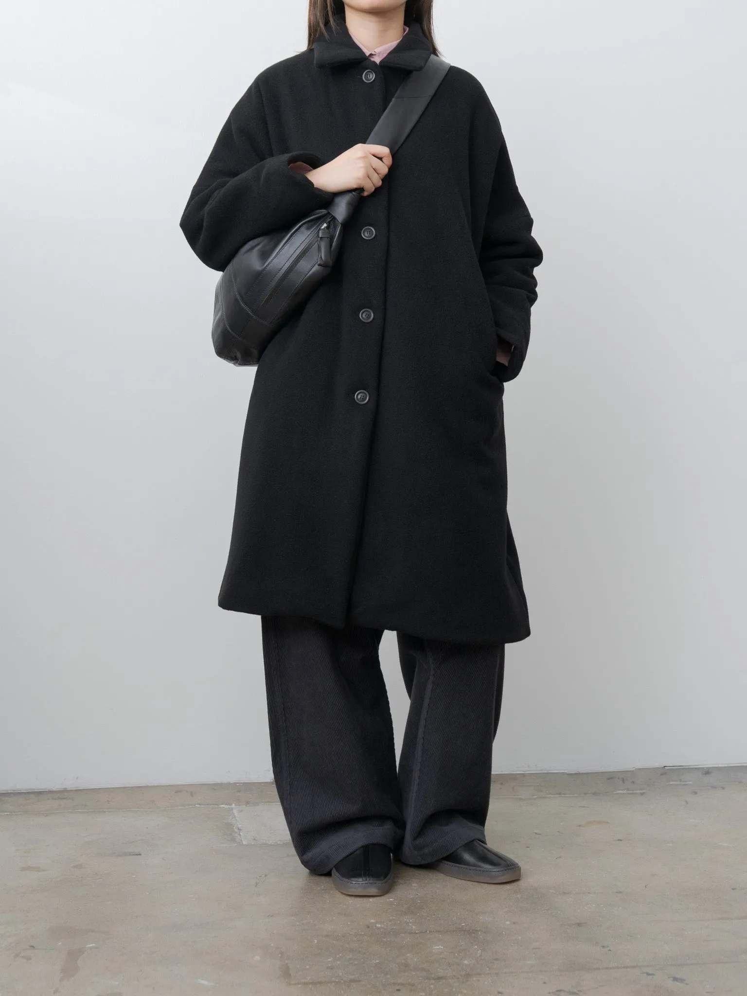 Large Croissant Bag - Black (soft nappa leather) sold by Namu Shop product image thumbnail 5