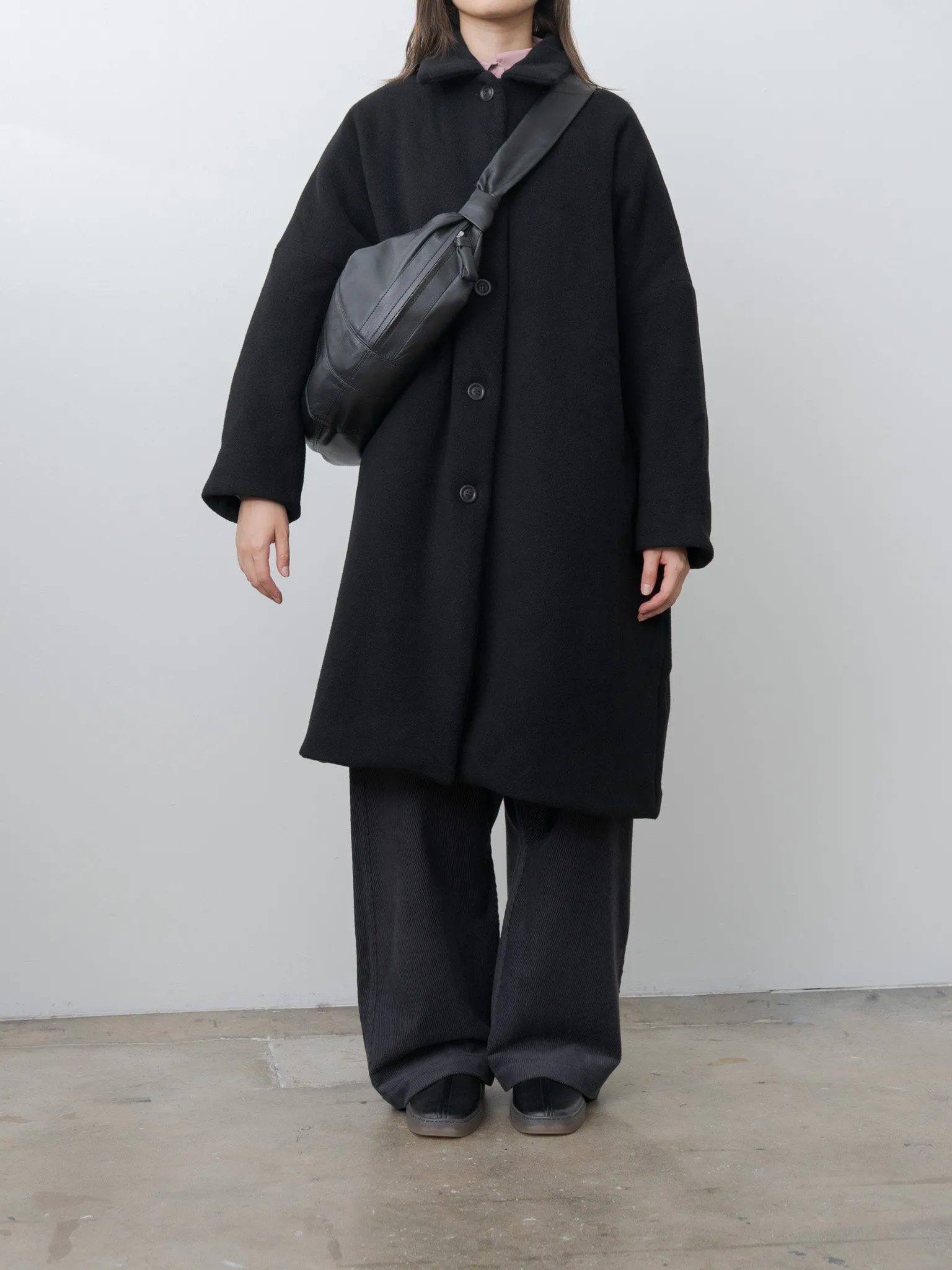 Large Croissant Bag - Black (soft nappa leather) sold by Namu Shop product image thumbnail 4