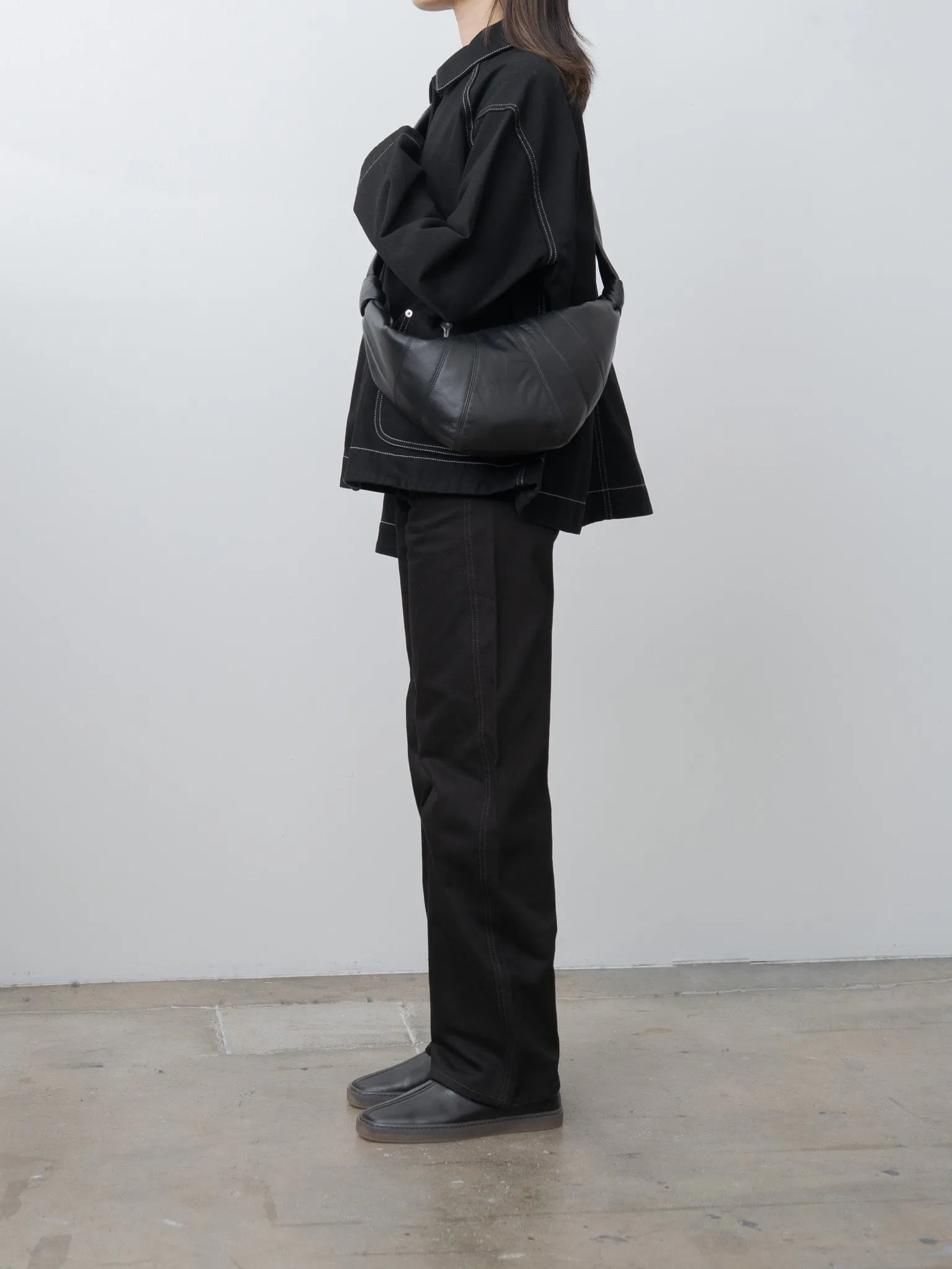 Medium Croissant Bag - Black (soft nappa leather) sold by Namu Shop product image thumbnail 2