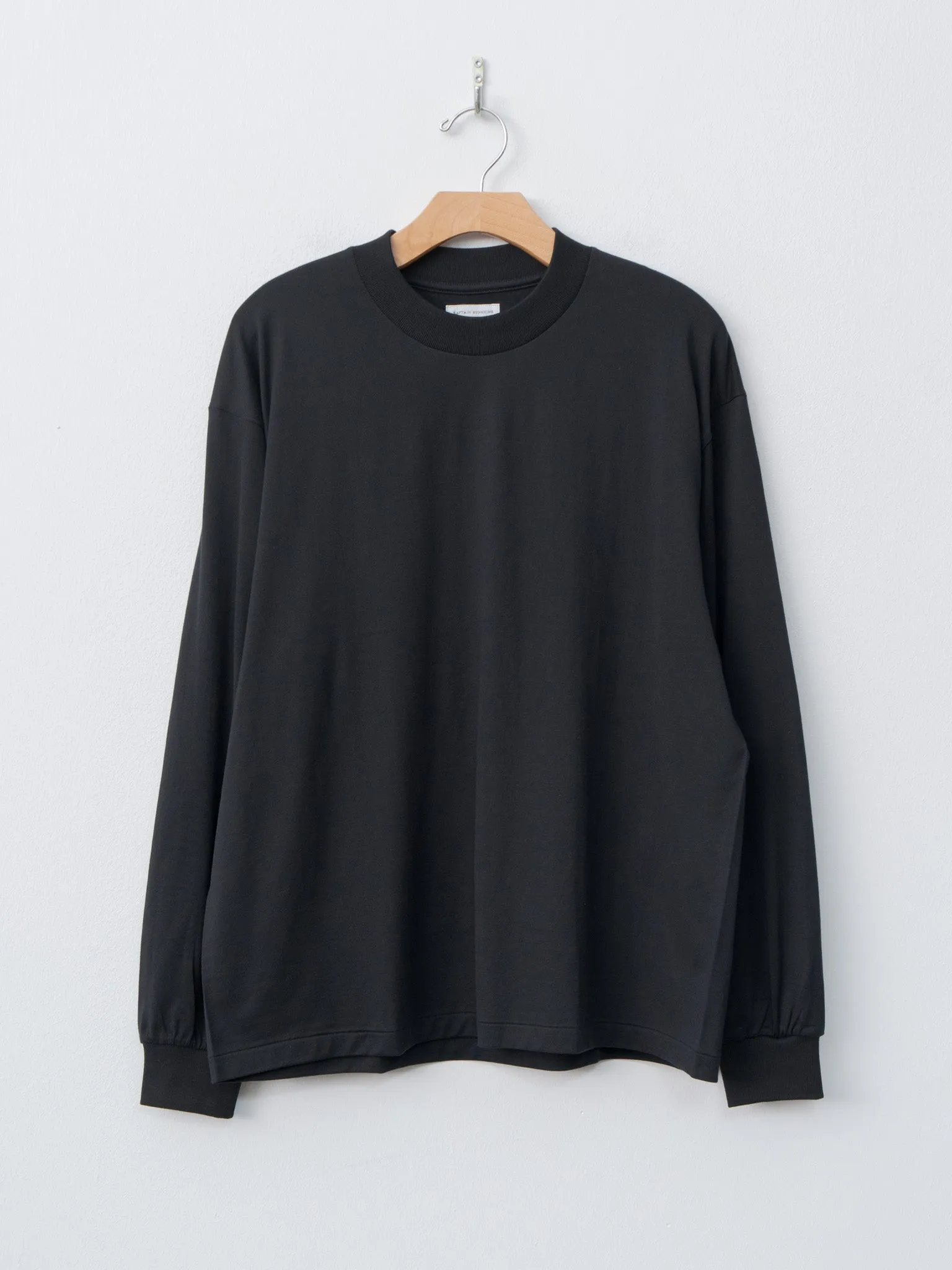 Suvin Supima Tube L/S Tee Light - Black sold by Namu Shop