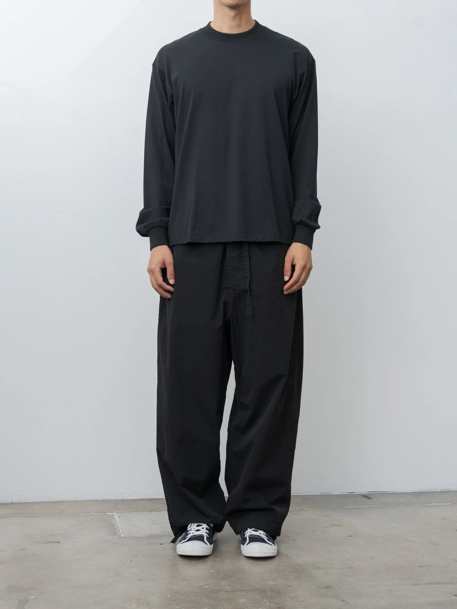 Suvin Supima Tube L/S Tee Light - Black sold by Namu Shop product image thumbnail 3