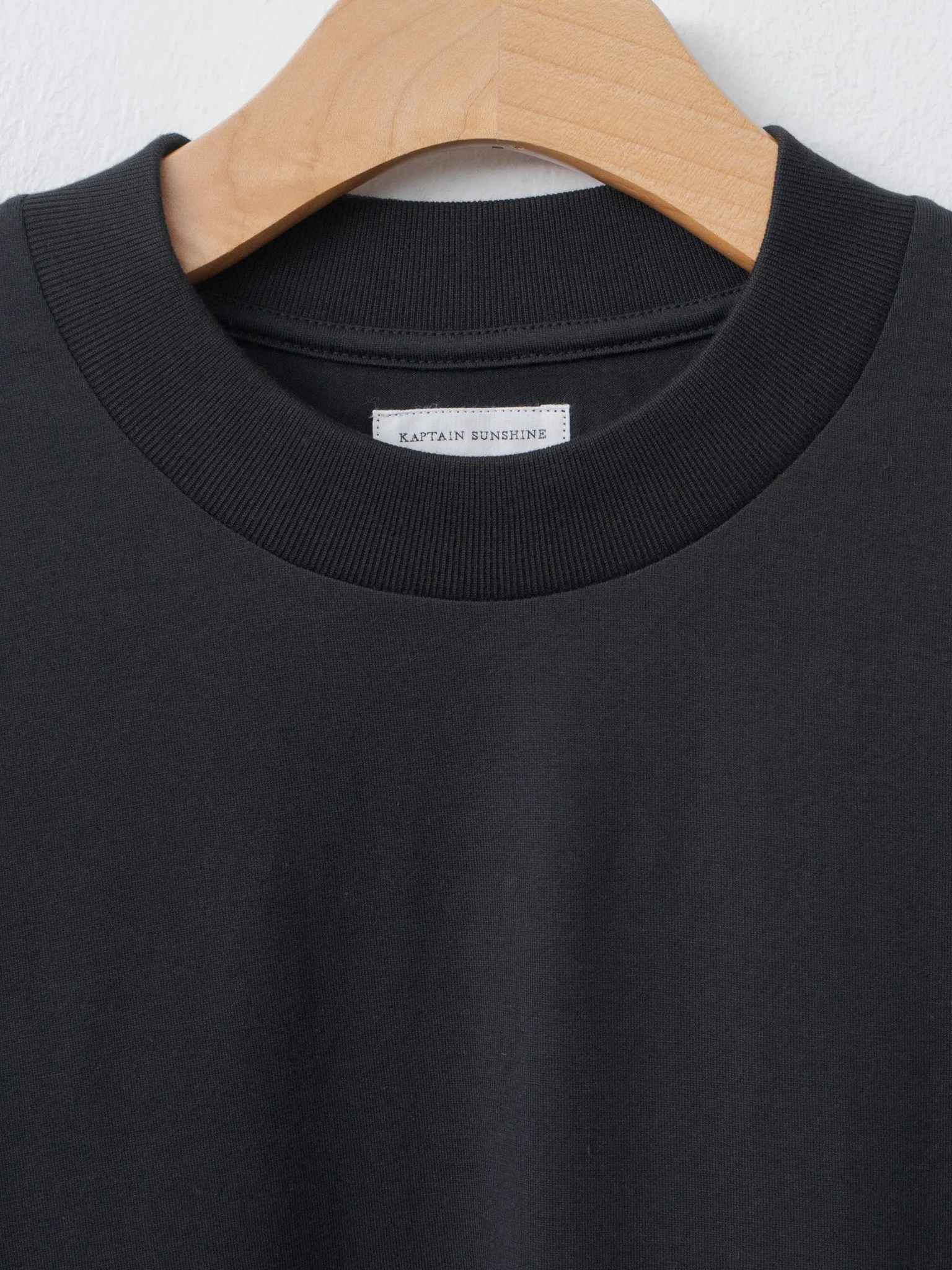 Suvin Supima Tube L/S Tee Light - Black sold by Namu Shop product image thumbnail 5