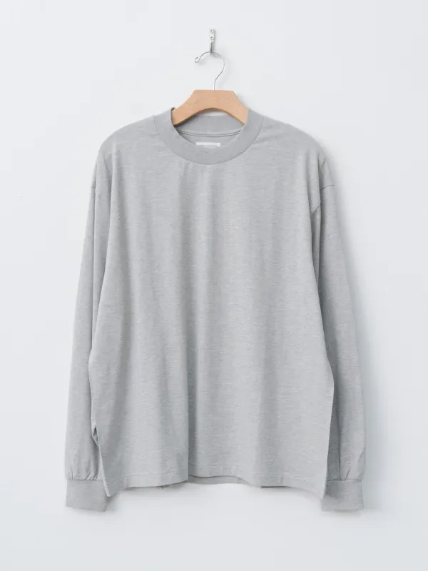 Suvin Supima Tube L/S Tee Light - Feather Gray sold by Namu Shop