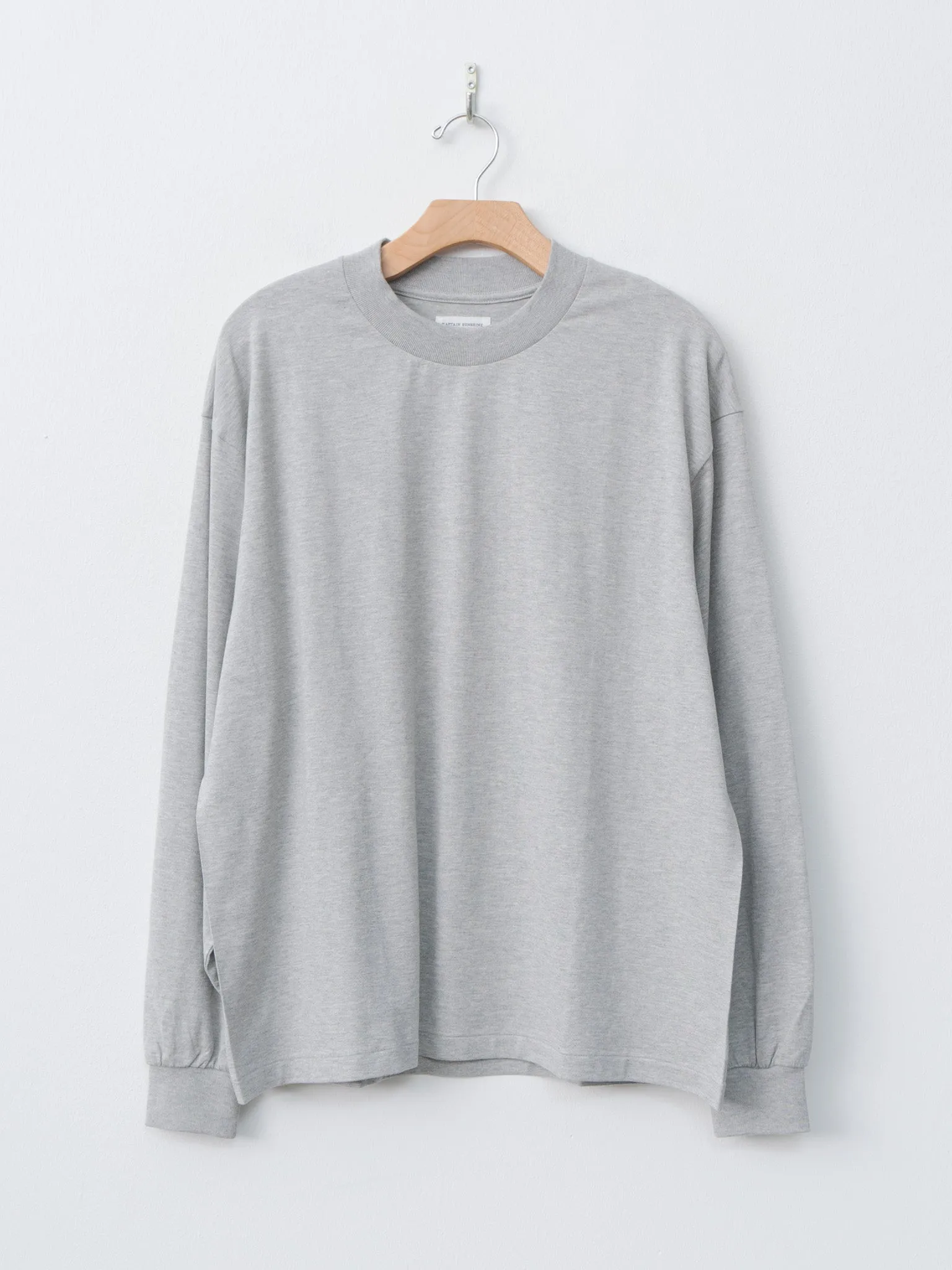 Suvin Supima Tube L/S Tee Light - Feather Gray sold by Namu Shop