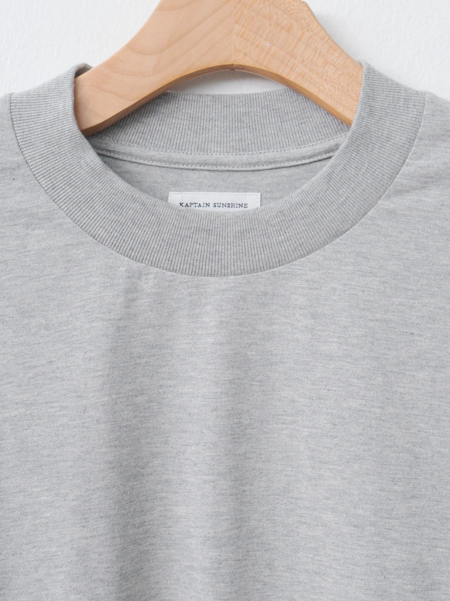 Suvin Supima Tube L/S Tee Light - Feather Gray sold by Namu Shop product image thumbnail 5