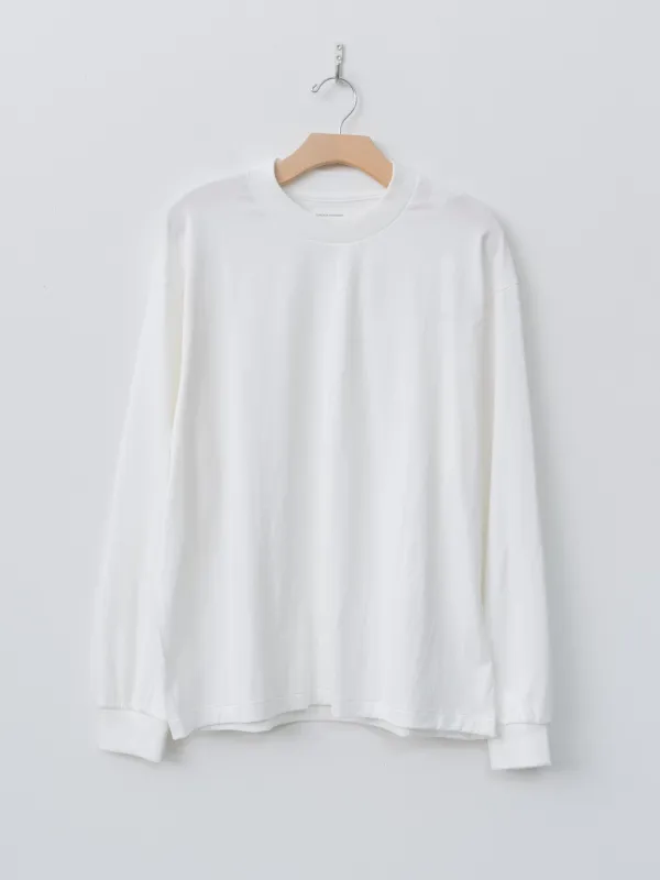Suvin Supima Tube L/S Tee Light - White sold by Namu Shop