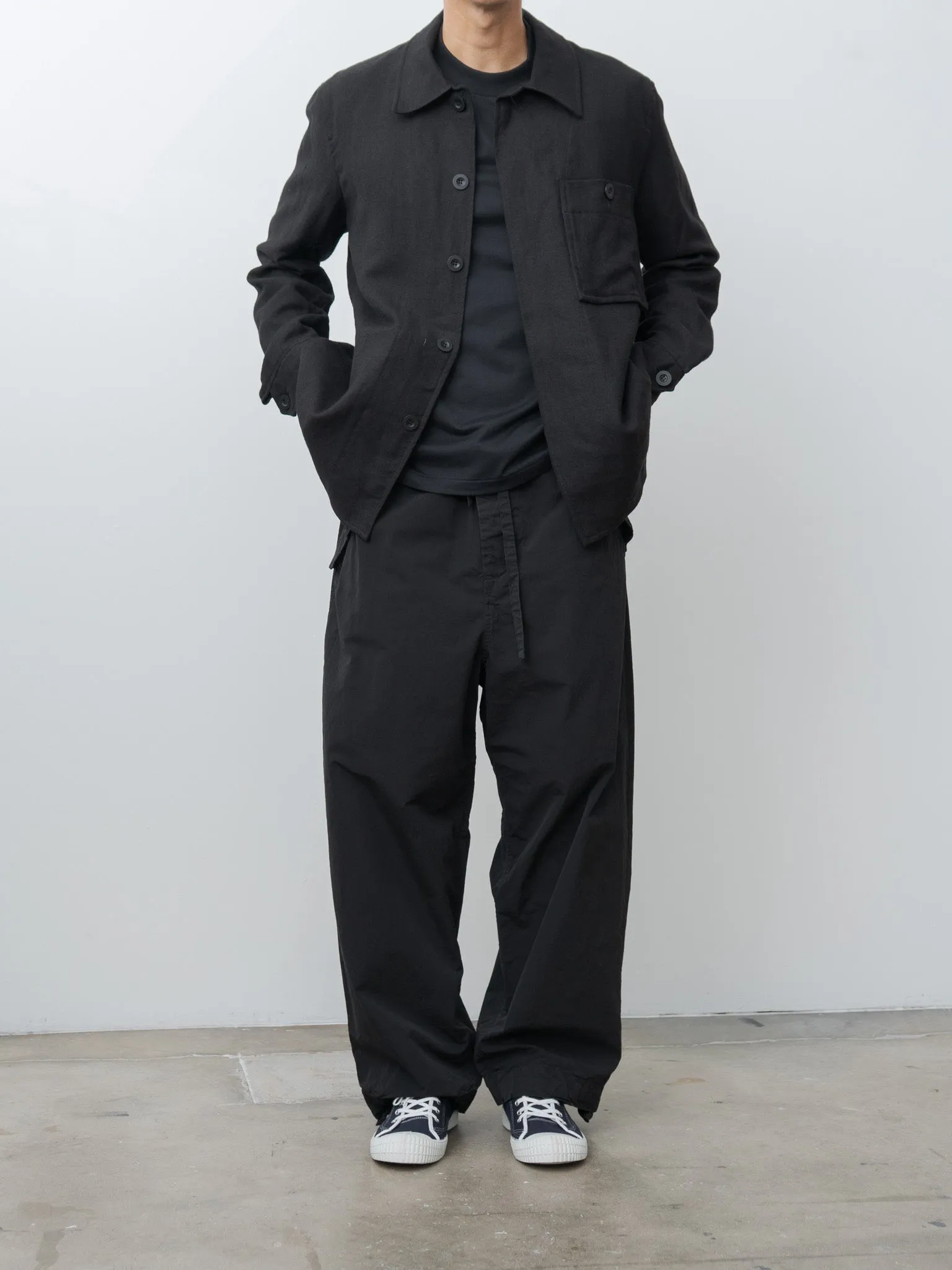 Aki Shirt Jacket FELT - Black sold by Namu Shop product image thumbnail 4