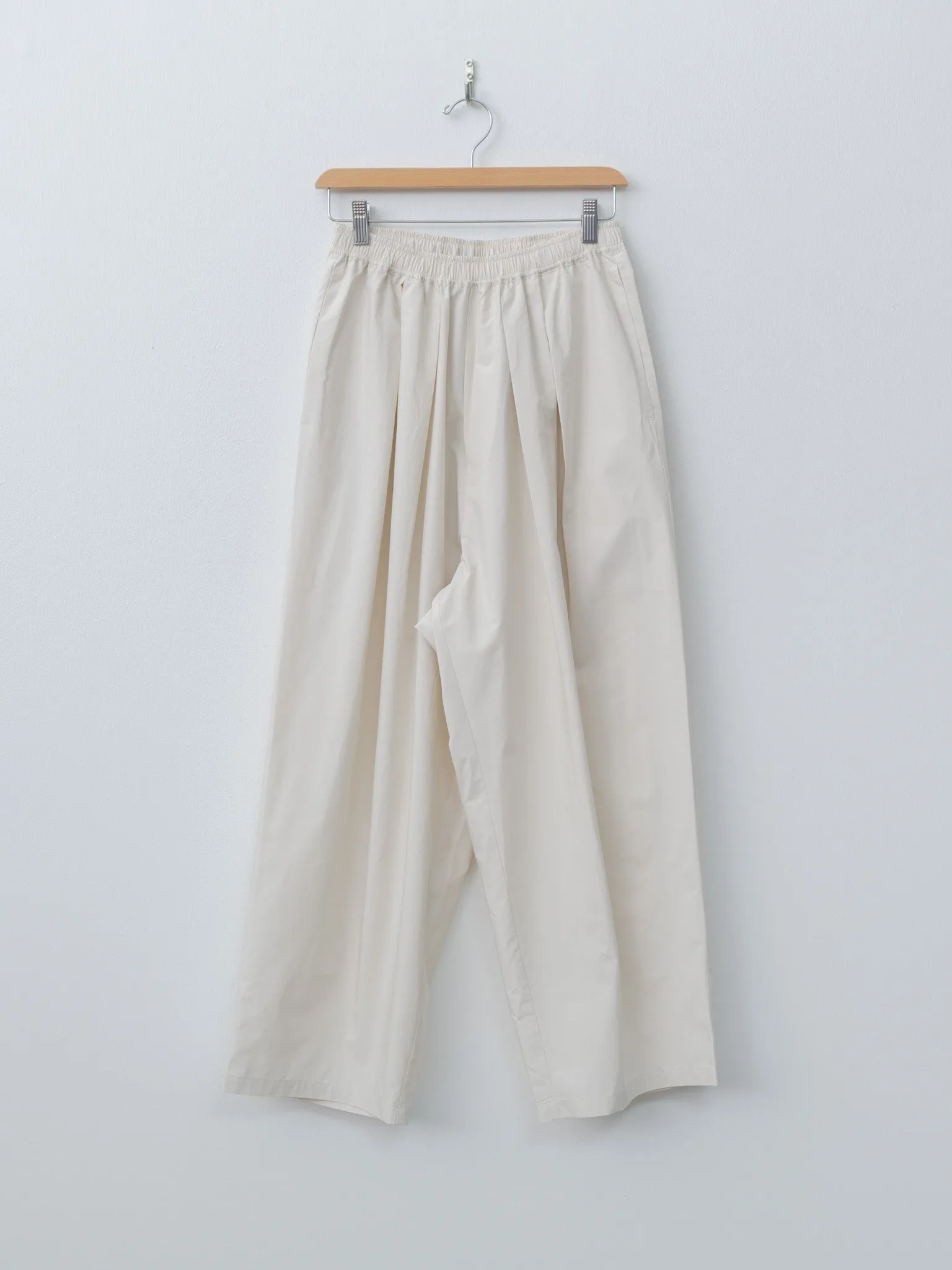 Box Pleats Easy Pants - Ivory sold by Namu Shop