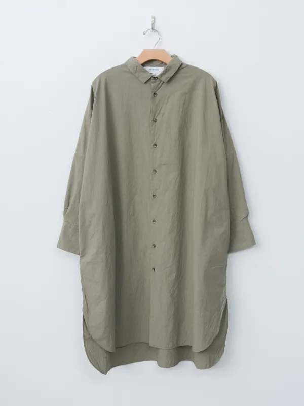Shirt Dress - Khaki (Olive) sold by Namu Shop