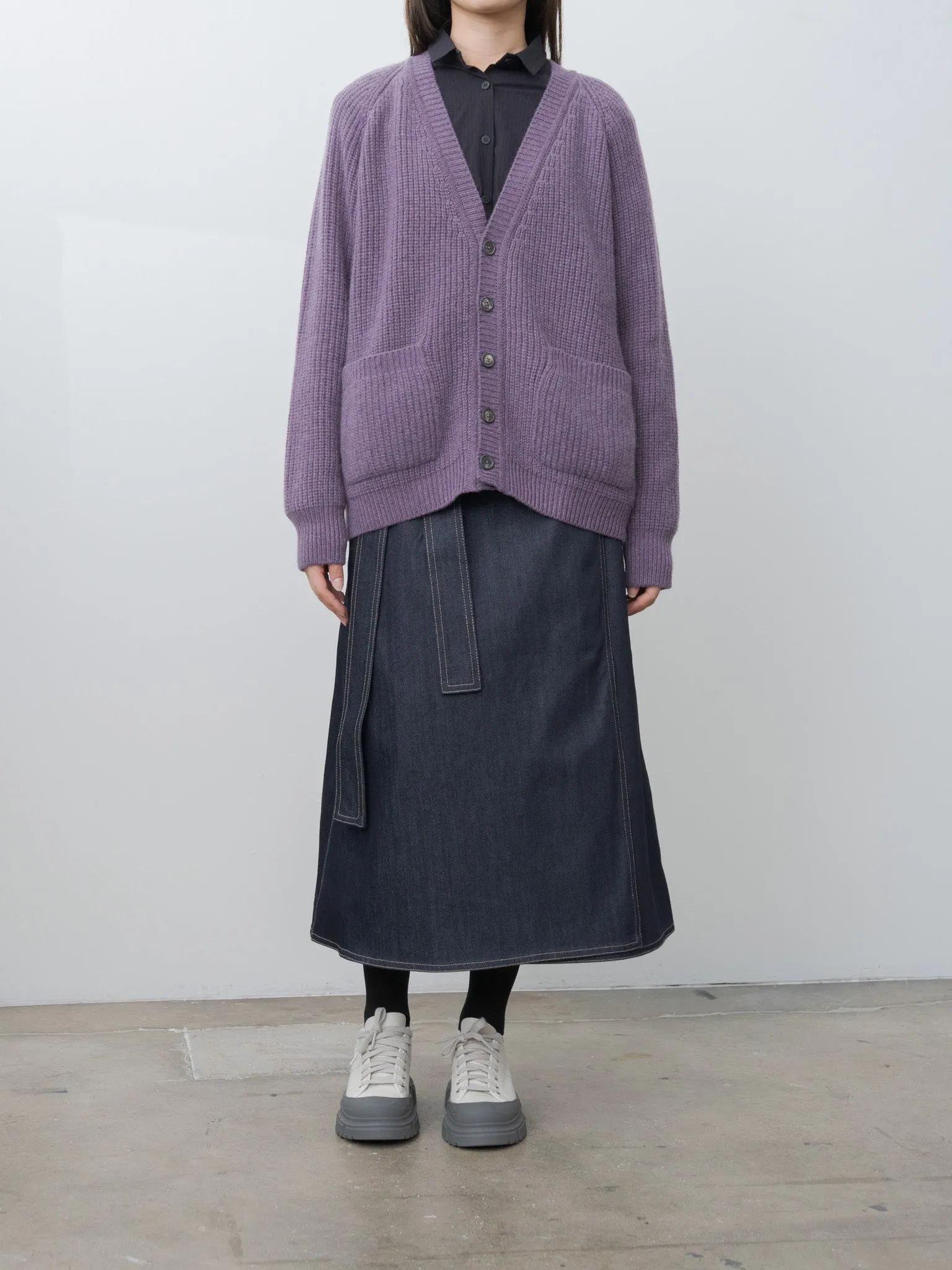 Cashmere Cardigan - Wineberry sold by Namu Shop product image thumbnail 2