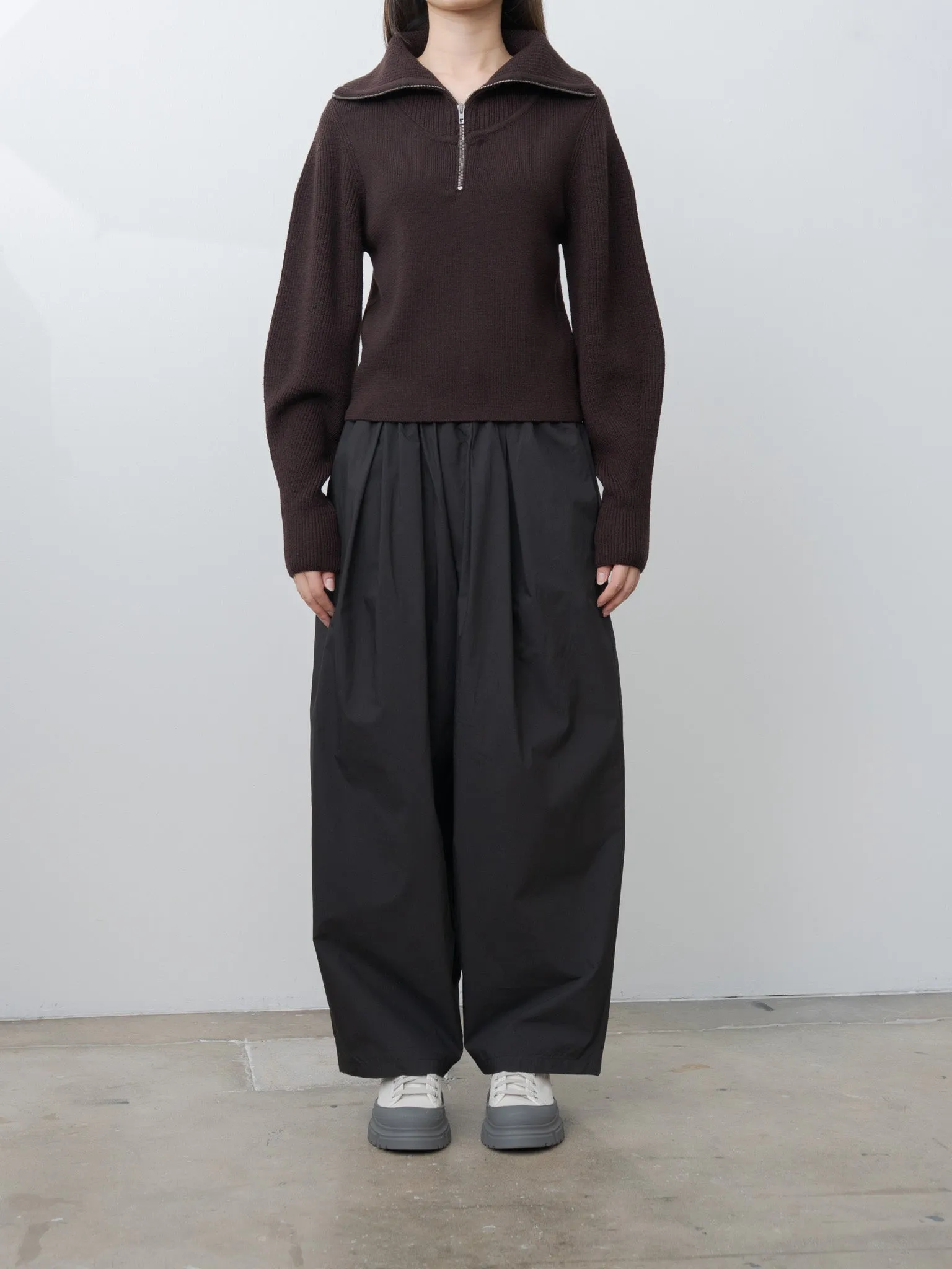 Zipped Sweater - Aubergine sold by Namu Shop product image thumbnail 2