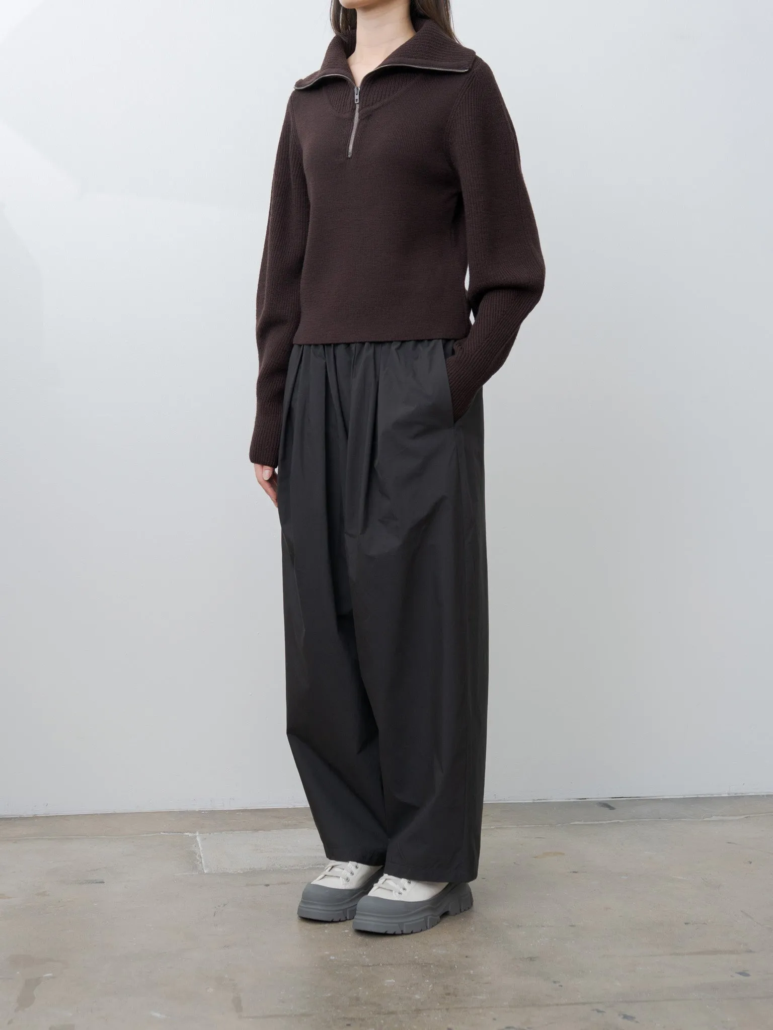 Zipped Sweater - Aubergine sold by Namu Shop product image thumbnail 3