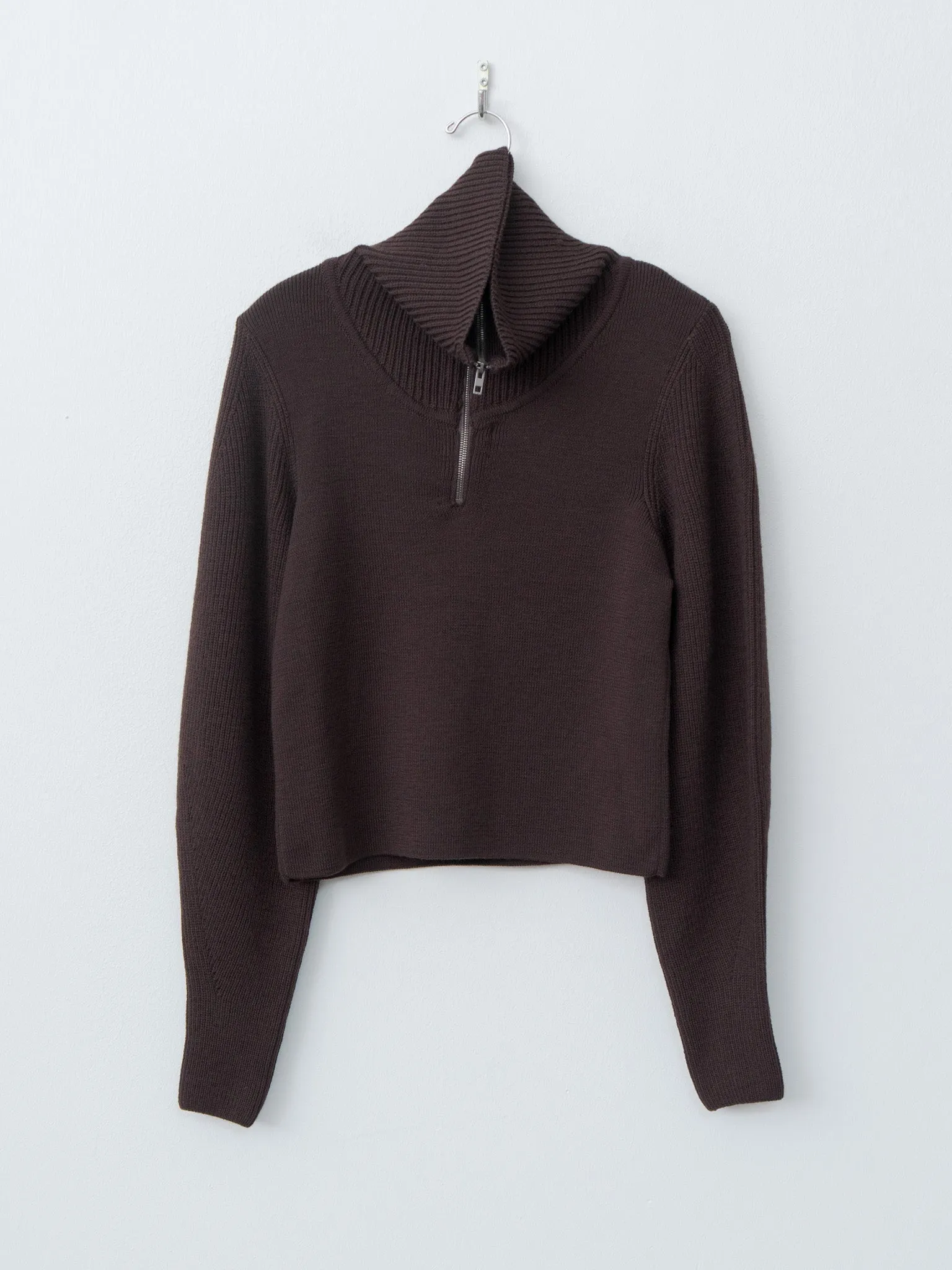 Zipped Sweater - Aubergine sold by Namu Shop