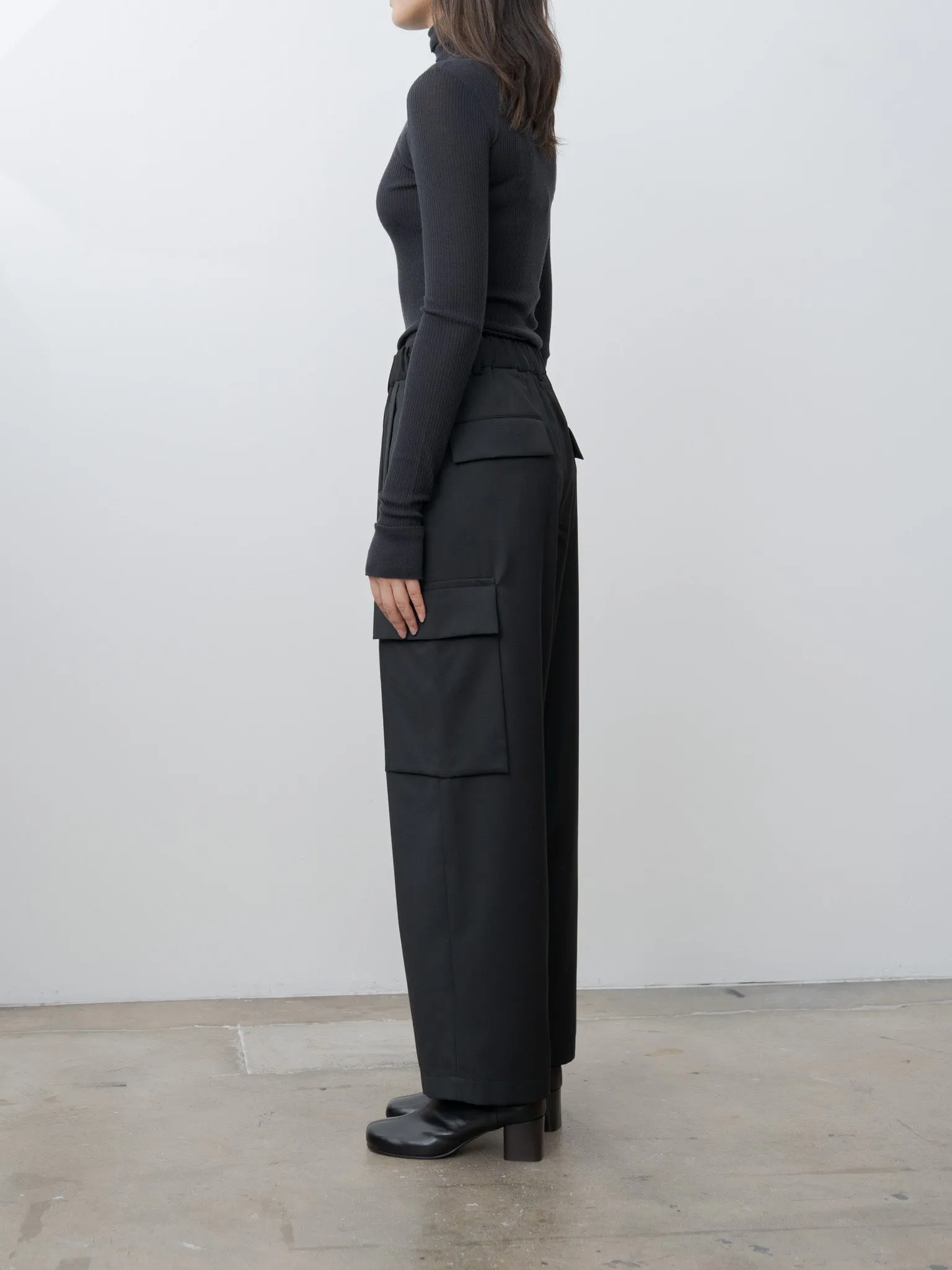 Seamlesss High Neck Top - Granite Black sold by Namu Shop product image thumbnail 4