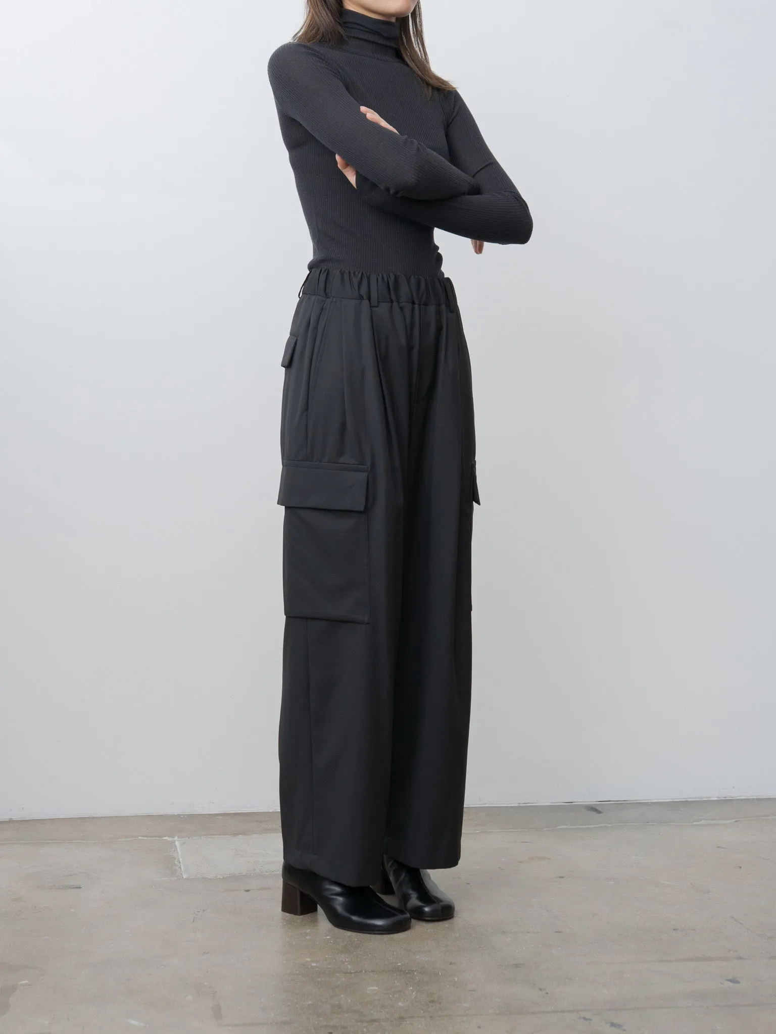 Seamlesss High Neck Top - Granite Black sold by Namu Shop product image thumbnail 3