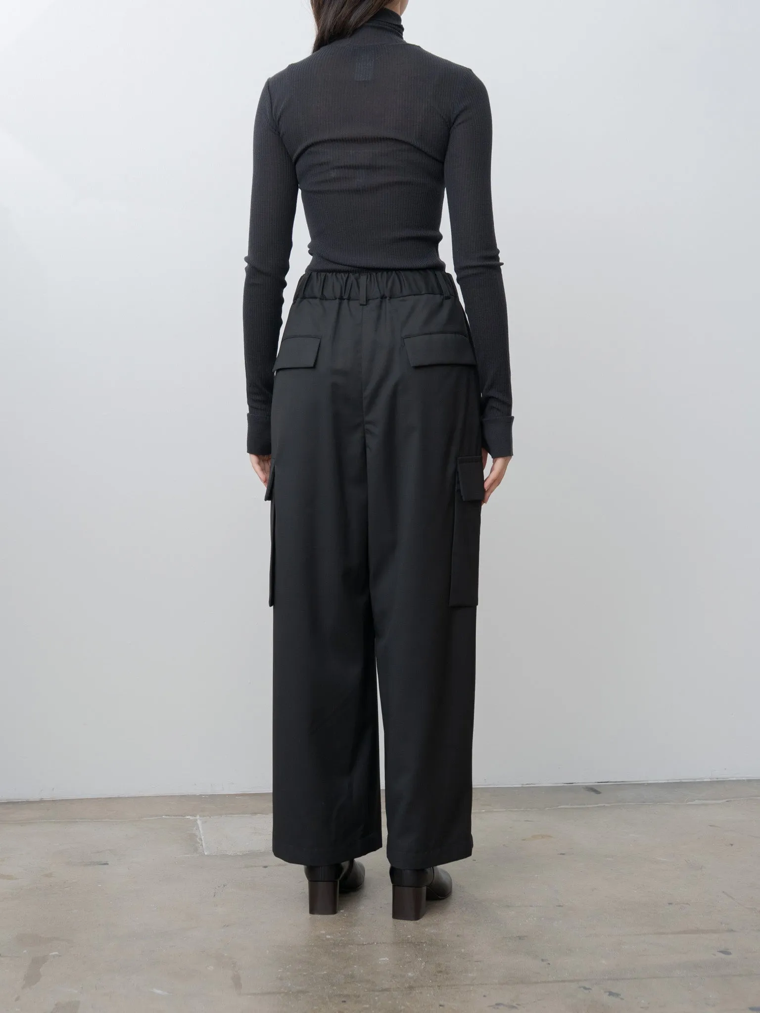 Seamlesss High Neck Top - Granite Black sold by Namu Shop product image thumbnail 5