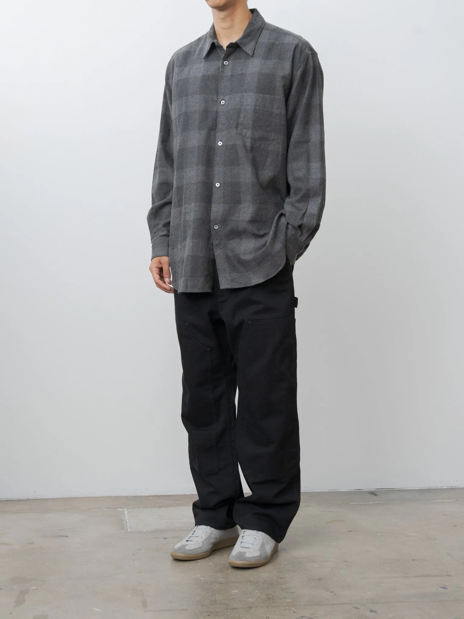 B/S Shirt - Charcoal Check sold by Namu Shop product image thumbnail 3