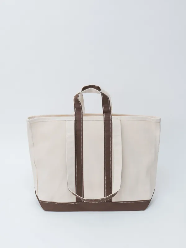 Market Tote - Natural/Dark Chocolate sold by Namu Shop