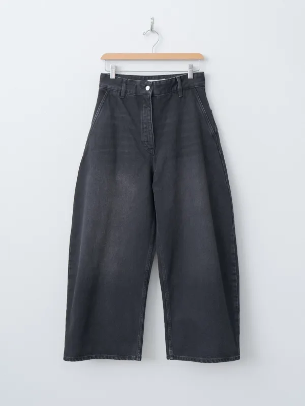 Chalco Wide Crop Pant - Washed Black sold by Namu Shop