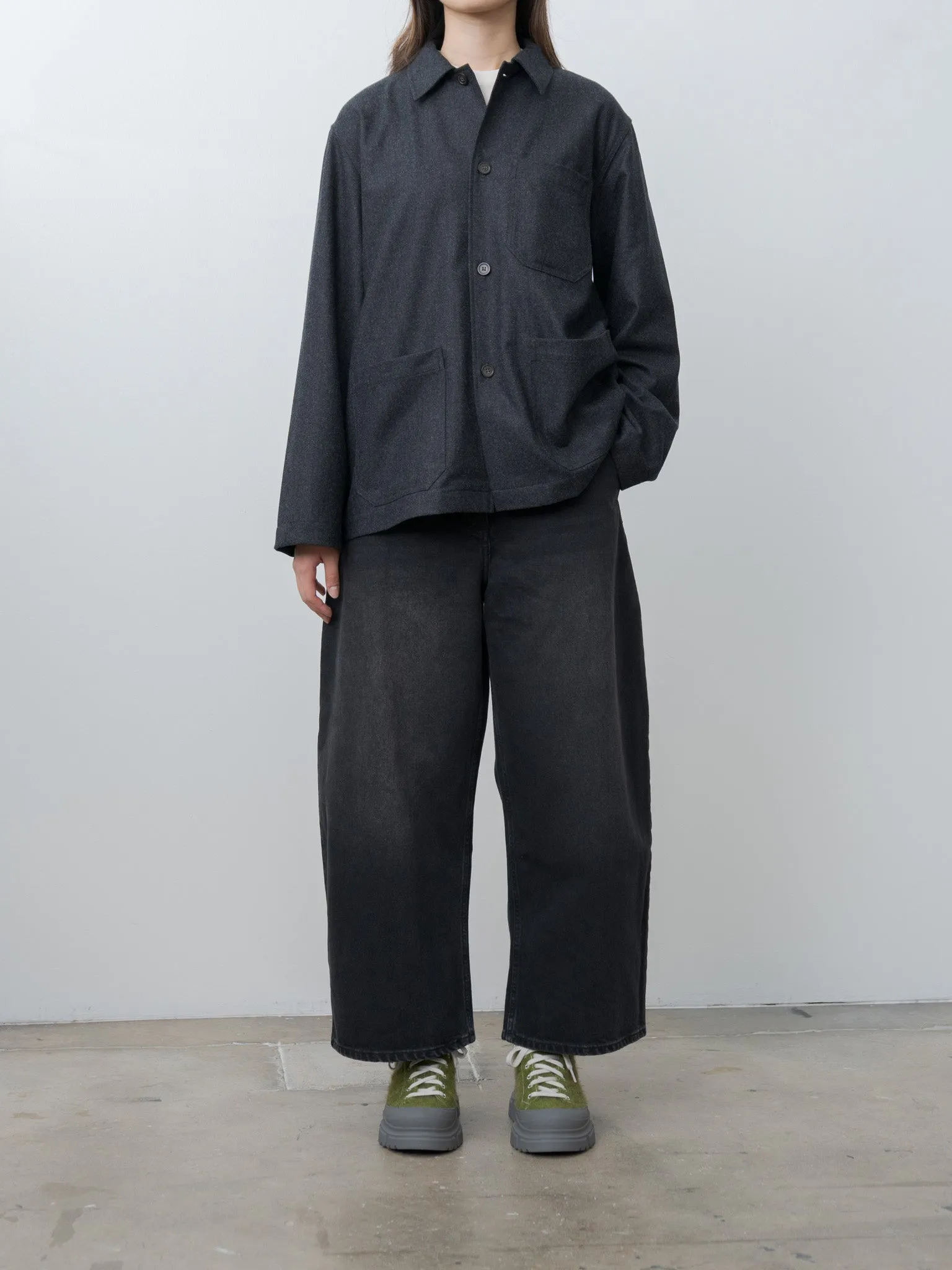 Chalco Wide Crop Pant - Washed Black sold by Namu Shop product image thumbnail 2