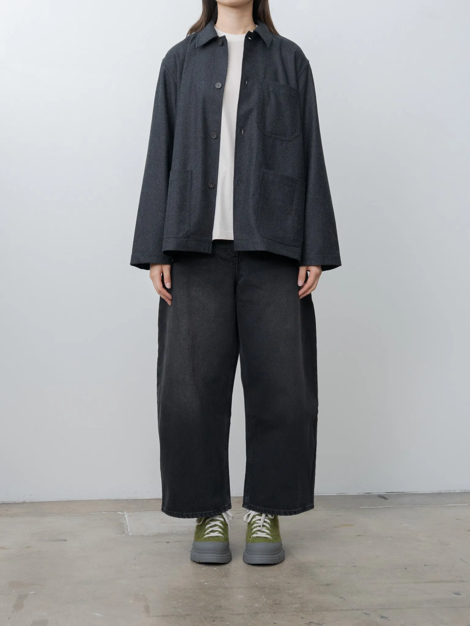 Chalco Wide Crop Pant - Washed Black sold by Namu Shop product image thumbnail 3