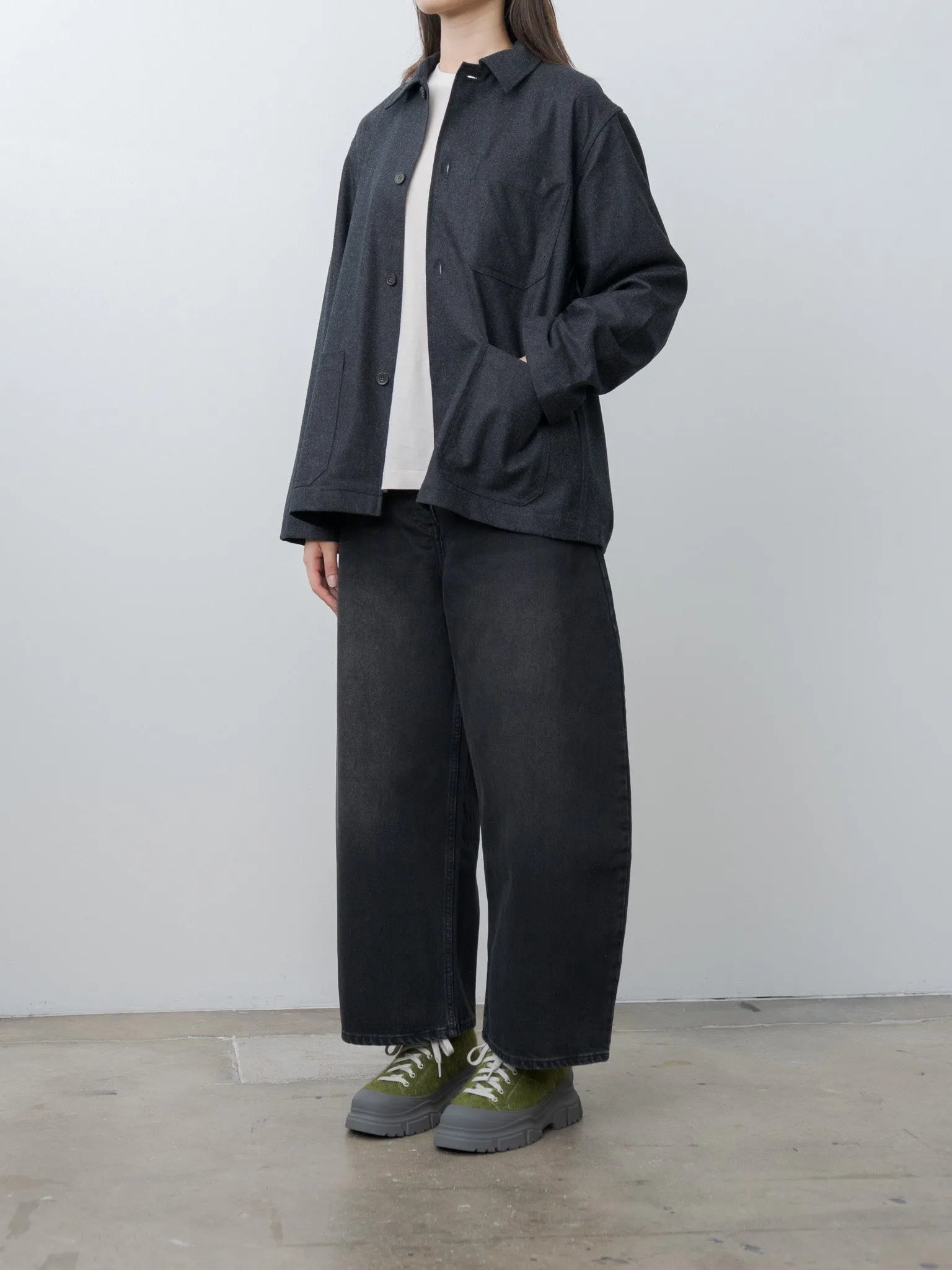 Chalco Wide Crop Pant - Washed Black sold by Namu Shop product image thumbnail 4