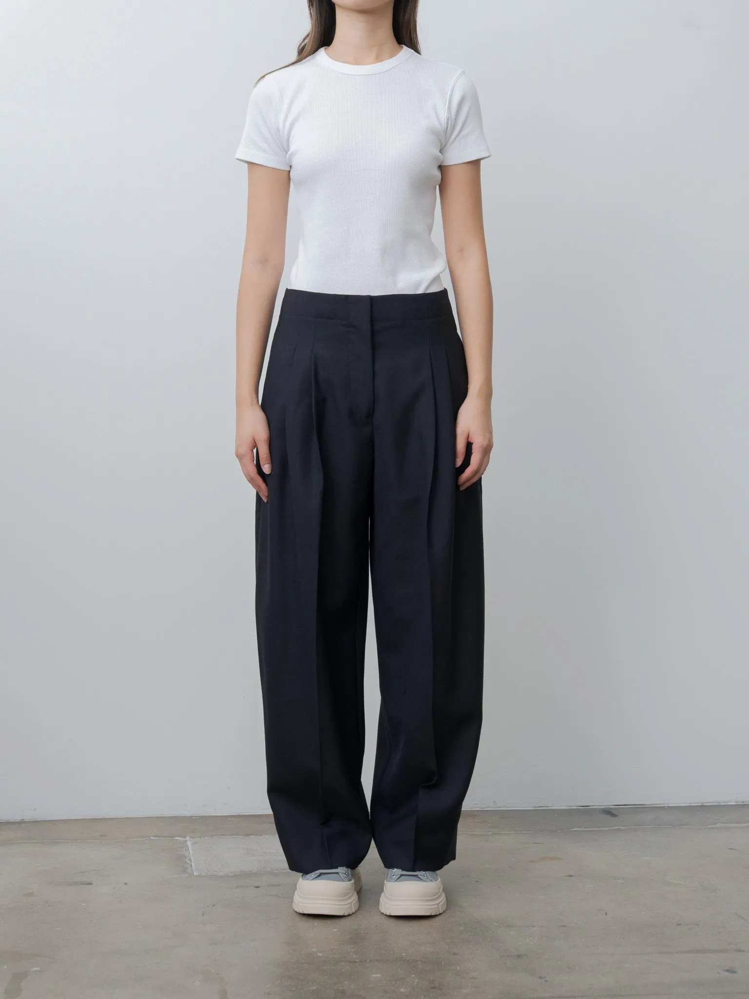 Lira Double Pleat Pant - Darkest Navy sold by Namu Shop product image thumbnail 2