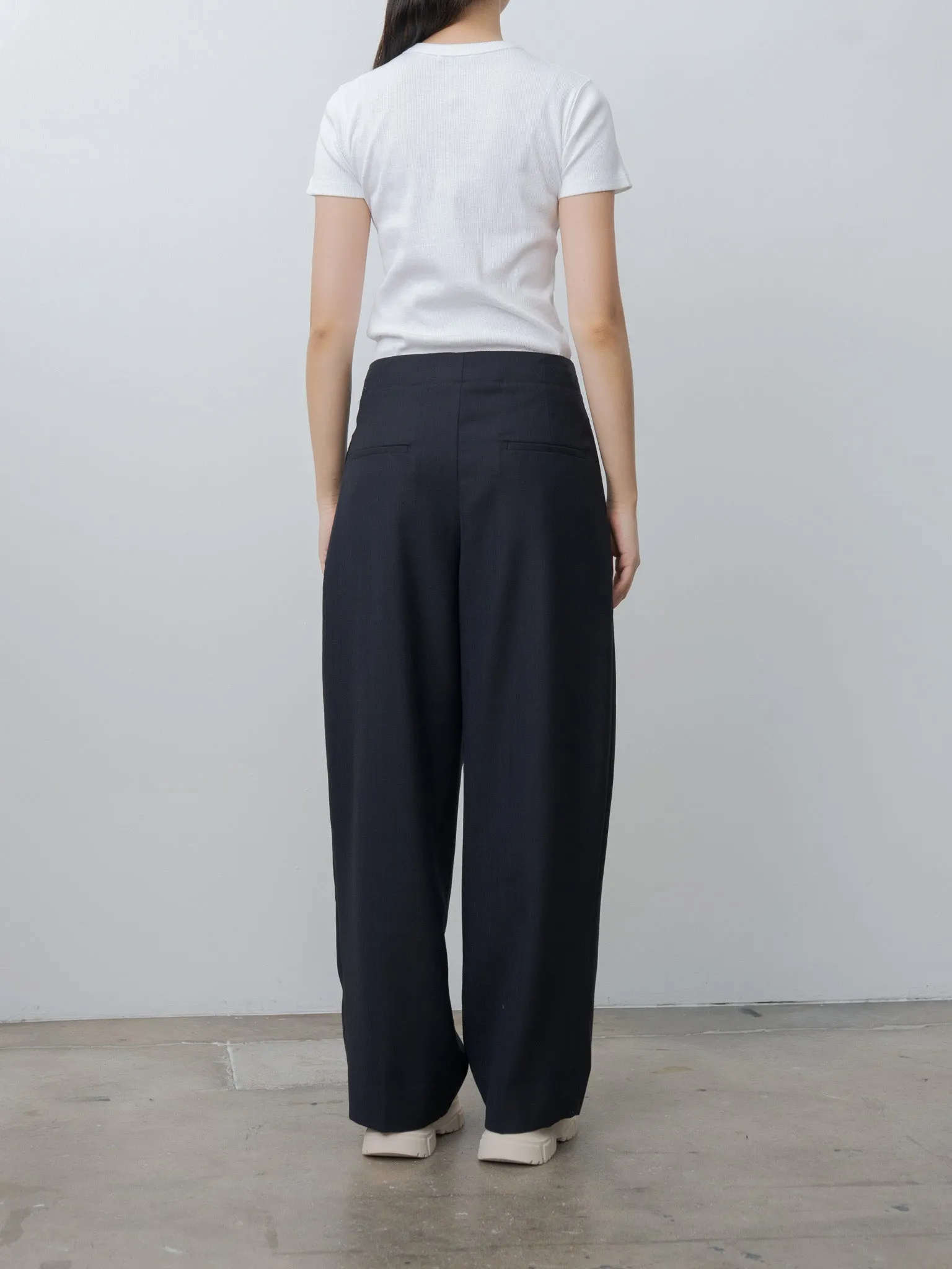 Lira Double Pleat Pant - Darkest Navy sold by Namu Shop product image thumbnail 4