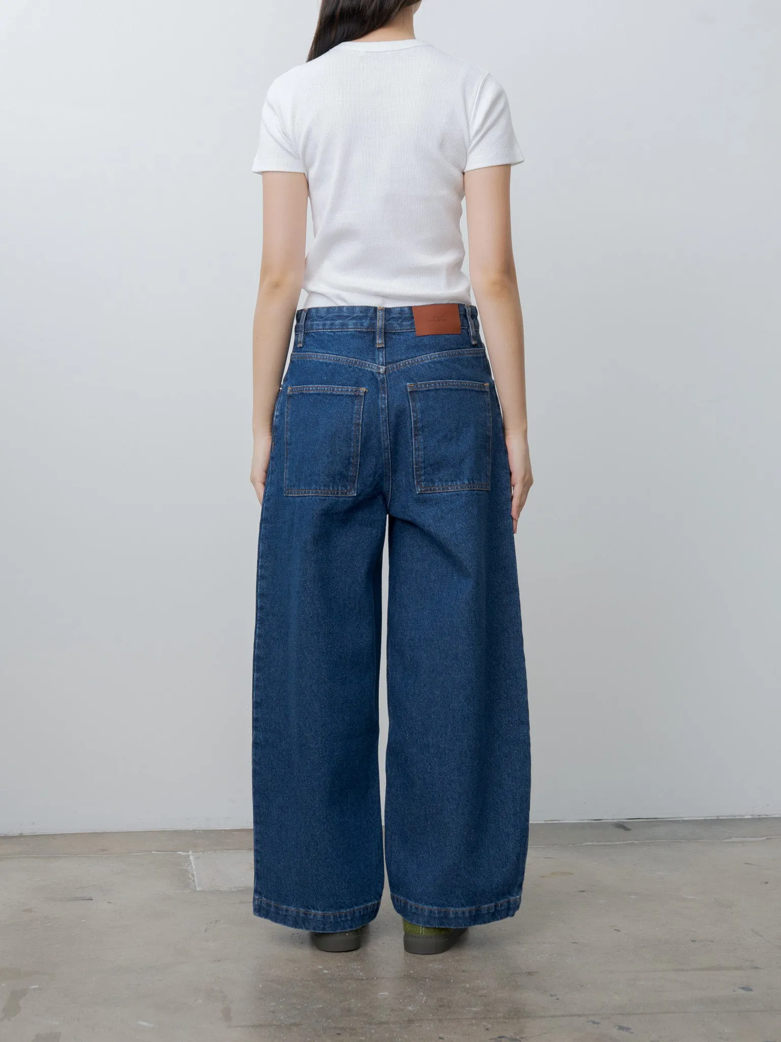 Neive Curved Leg Pant - Indigo Wash sold by Namu Shop product image thumbnail 4