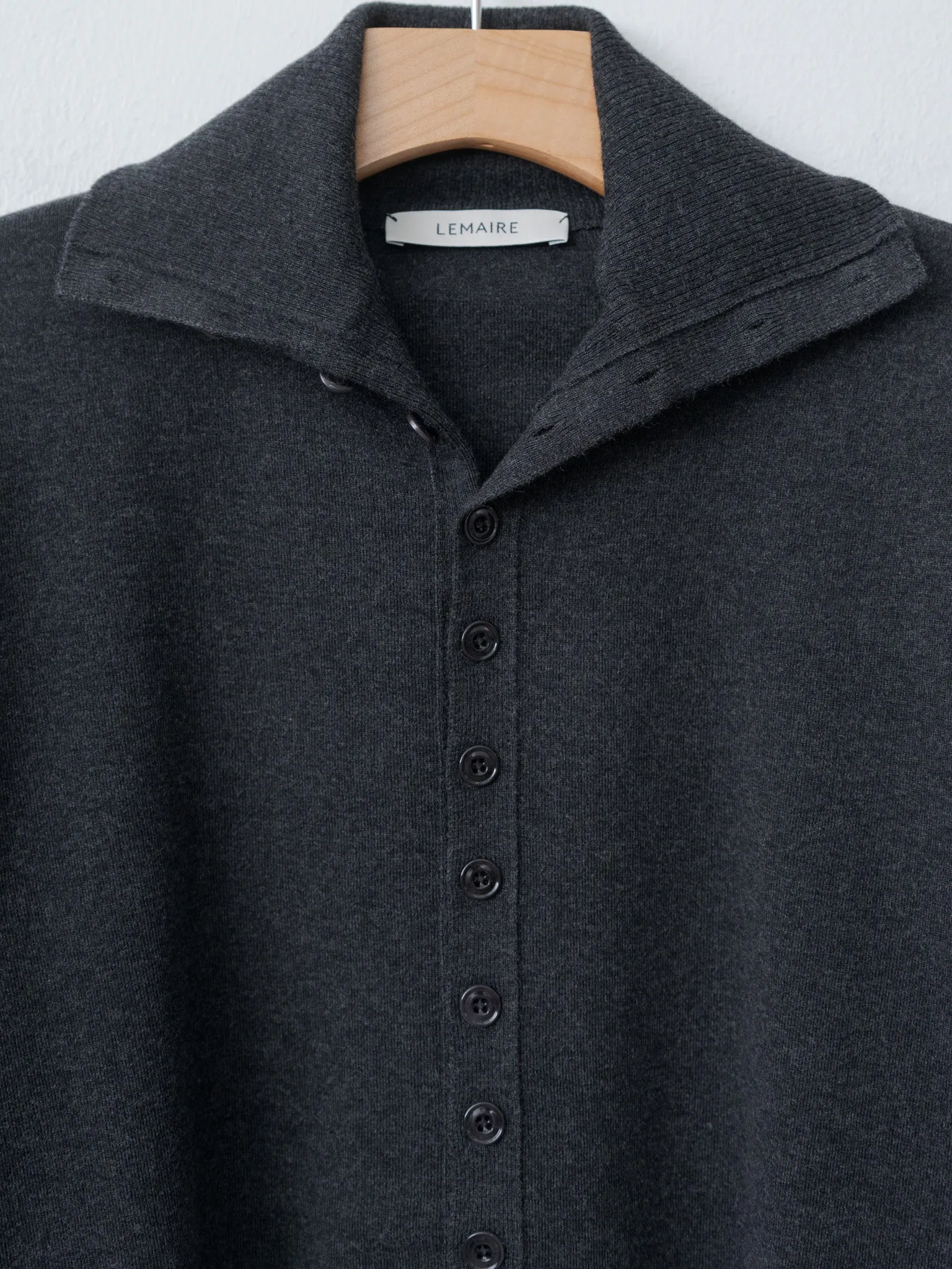 Buttoned Fitted Cardigan - Anthracite Melange sold by Namu Shop product image thumbnail 5