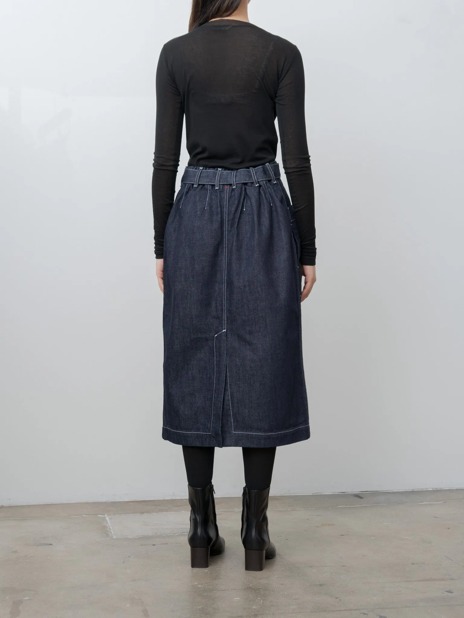 Mia Skirt DENIM - Dark Indigo sold by Namu Shop product image thumbnail 5