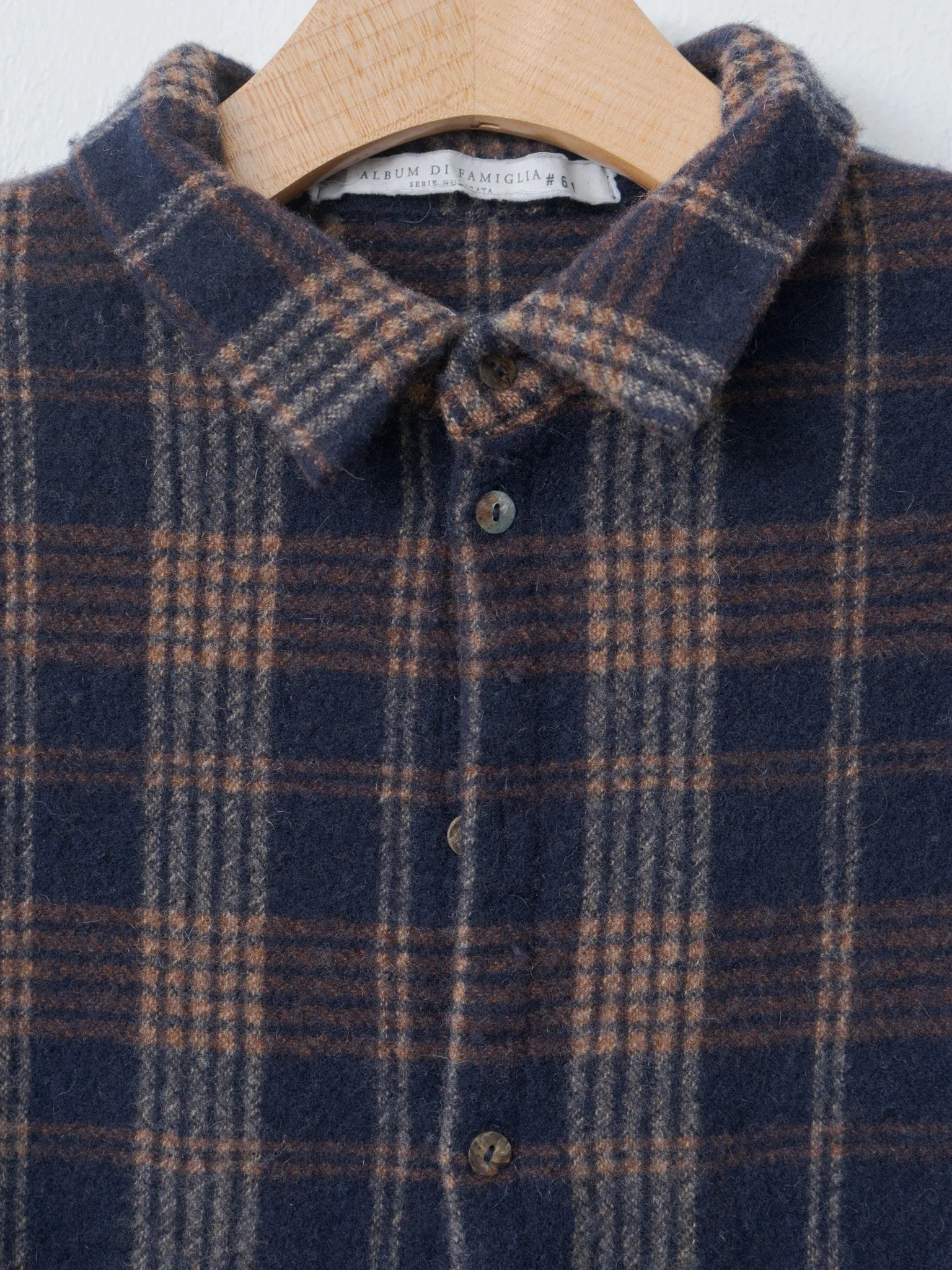 Tartan Soft Collar Shirt - Ink sold by Namu Shop product image thumbnail 5