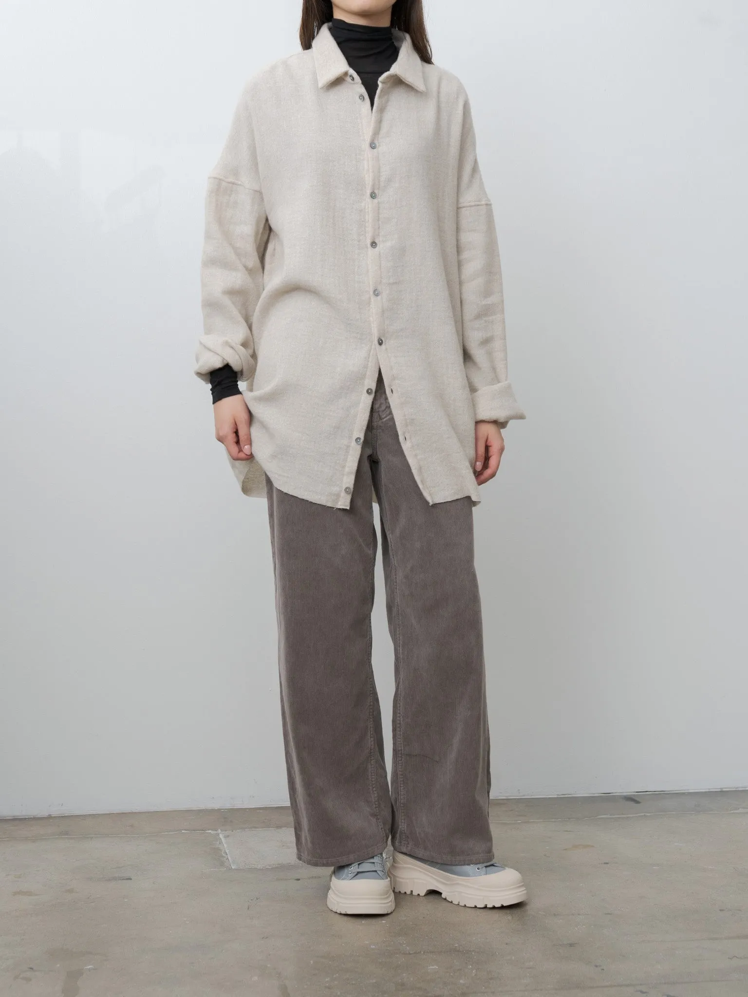 Soft Collar Shirt Light WO/WS - Natural sold by Namu Shop product image thumbnail 2